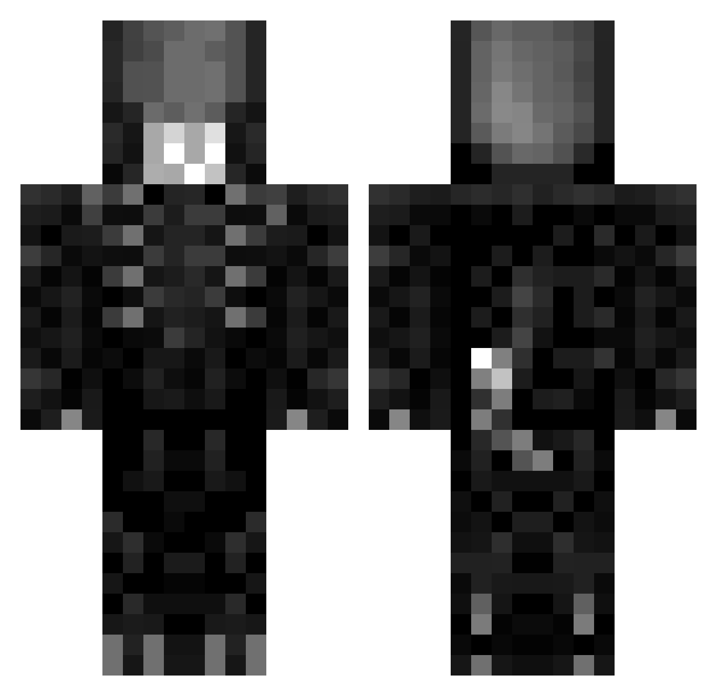 sloopydroopy Minecraft skin, front and back view
