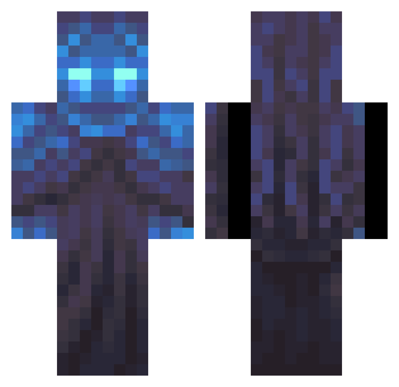 Sagigolan2013 Minecraft skin, front and back view