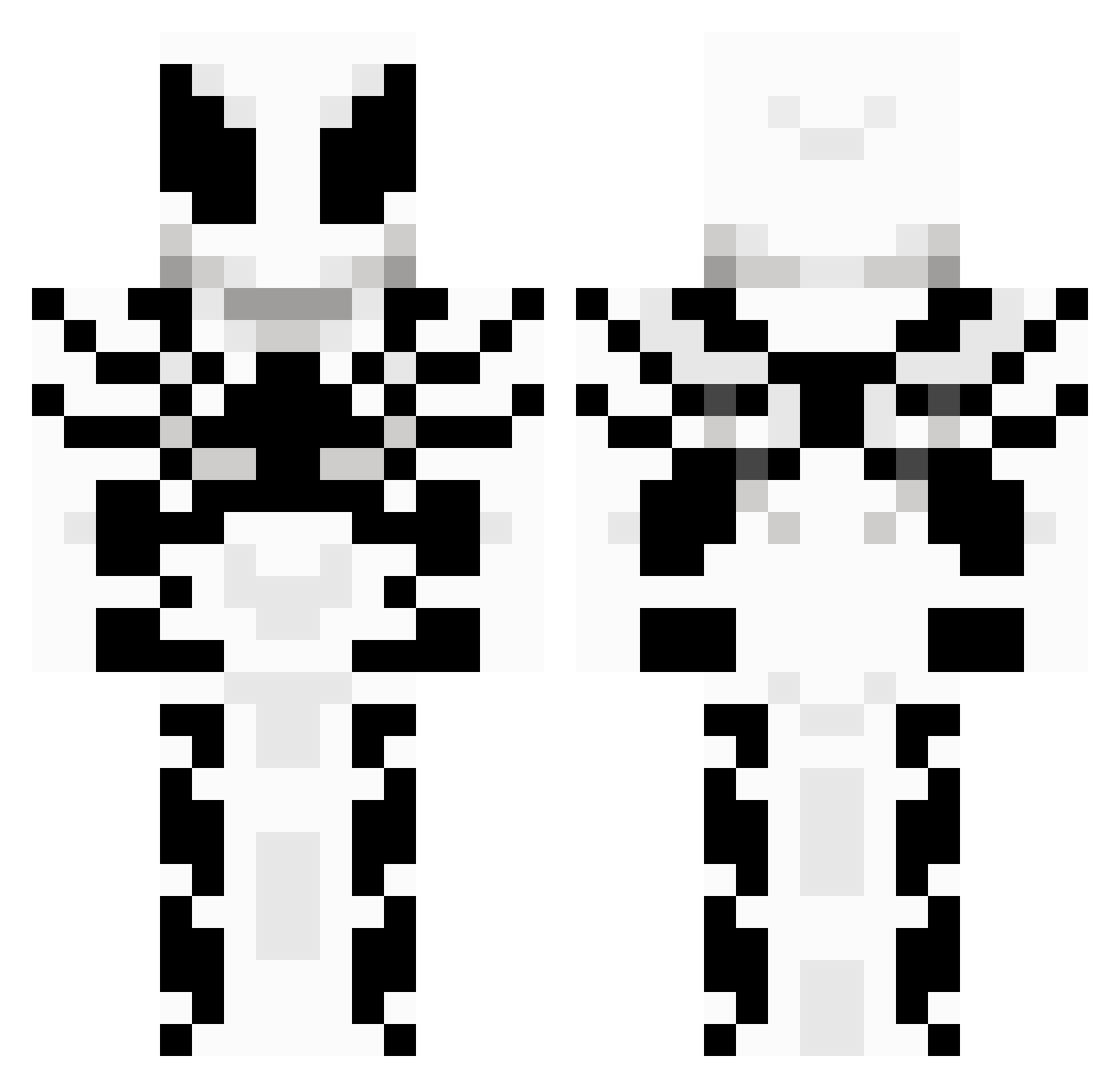 StrictDragoon73 Minecraft skin, front and back view