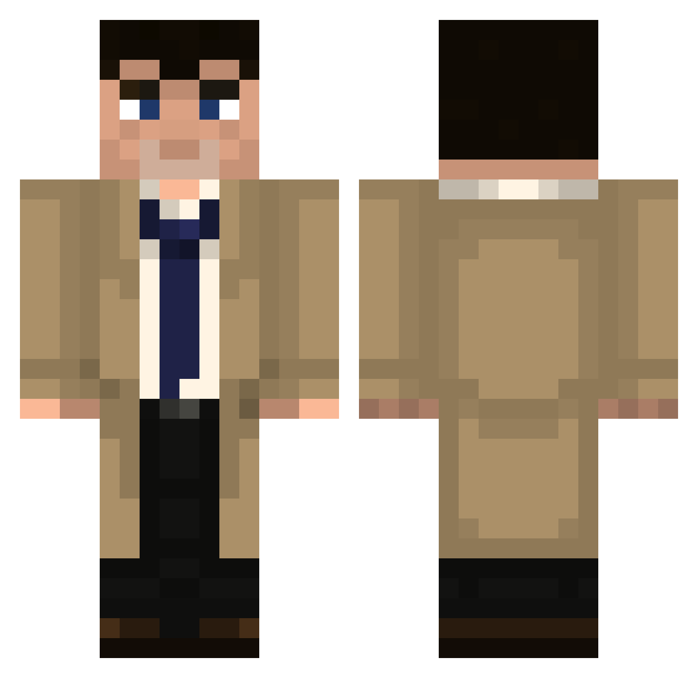 S1yanofd Minecraft skin, front and back view