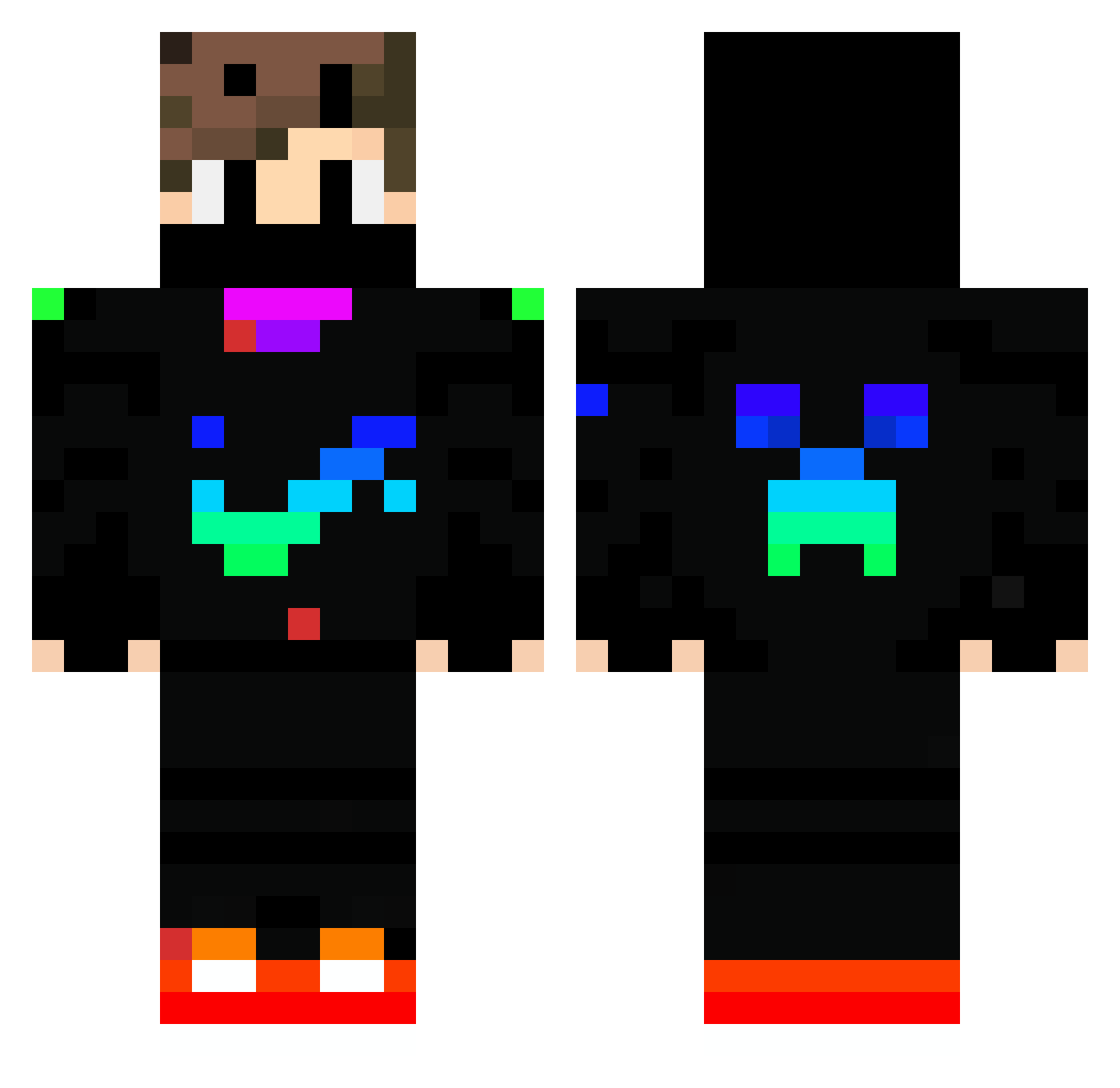 rick_echev Minecraft skin, front and back view