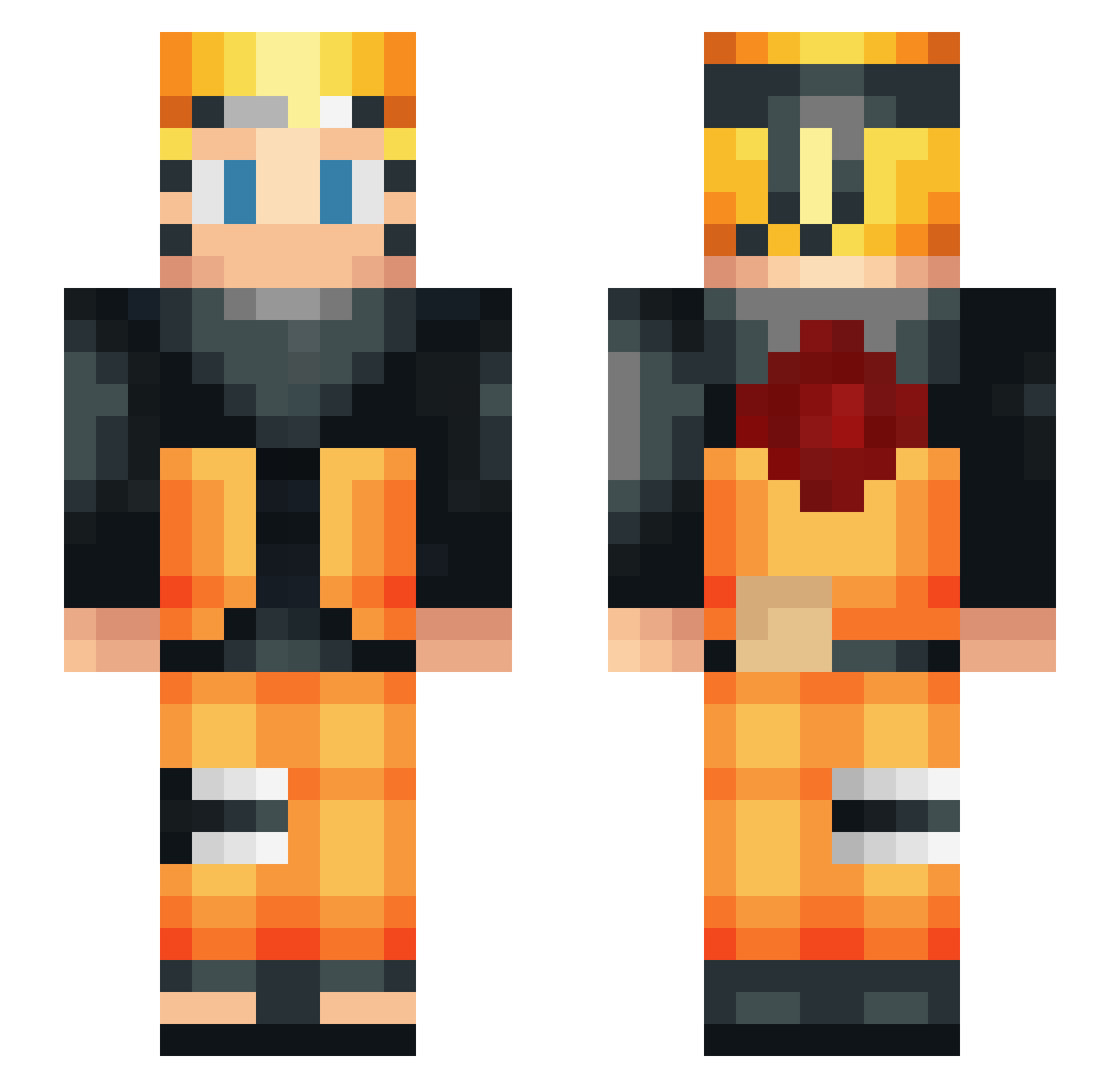 ARTistic2000 Minecraft skin, front and back view