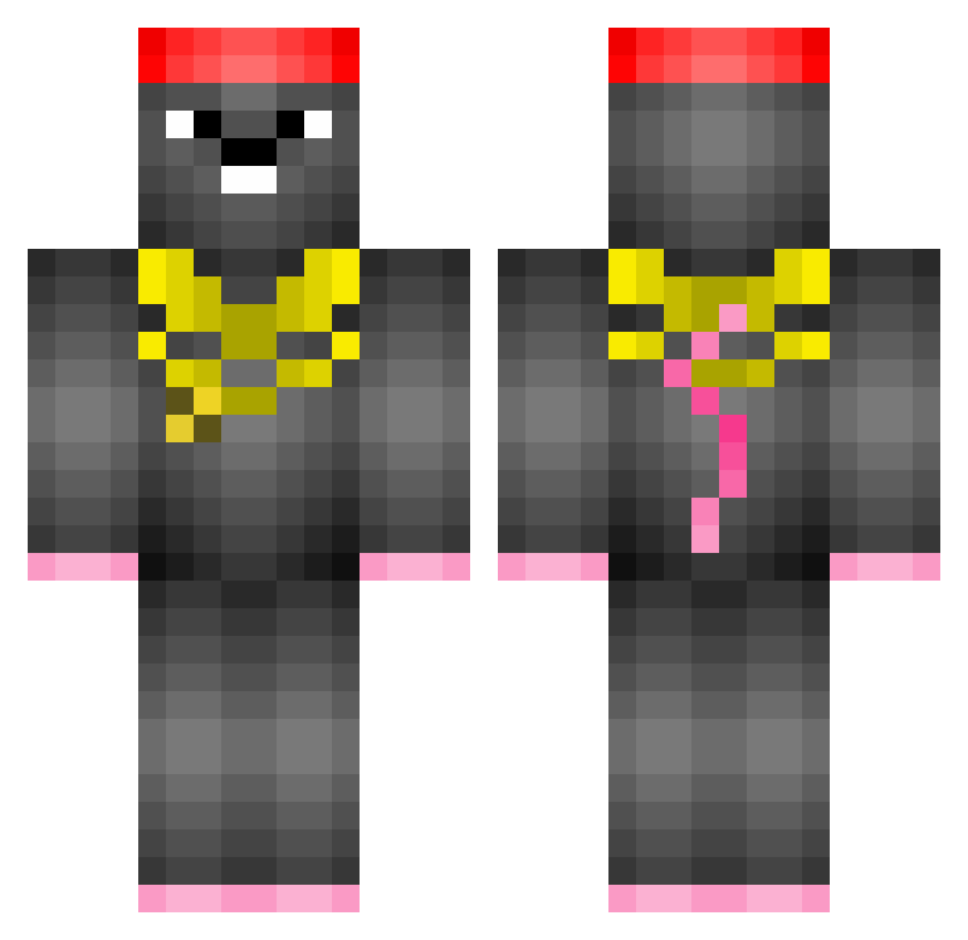 Wun__ Minecraft skin, front and back view