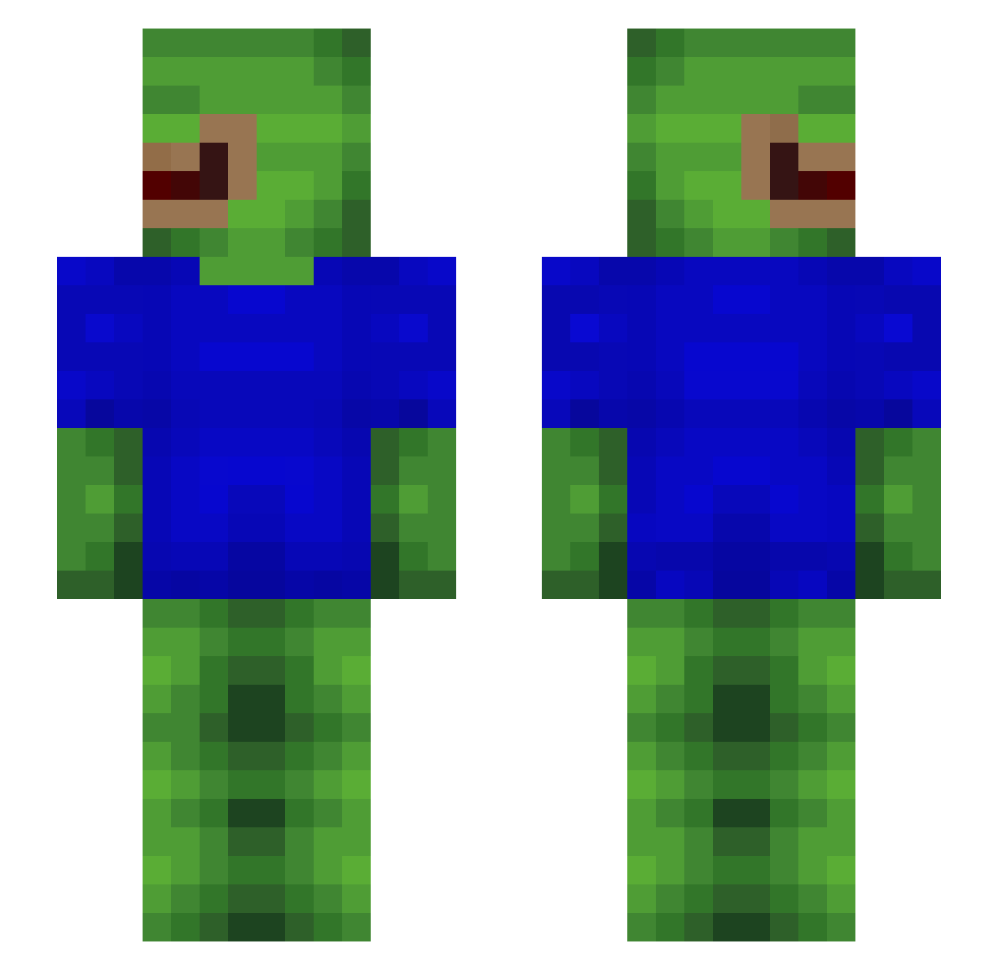 kjsoo2173 Minecraft skin, front and back view
