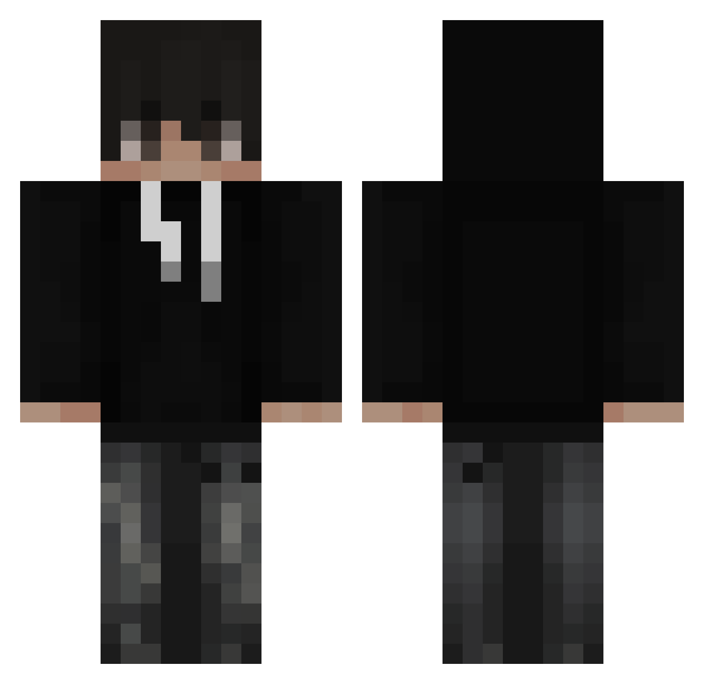 sakura12116 Minecraft skin, front and back view