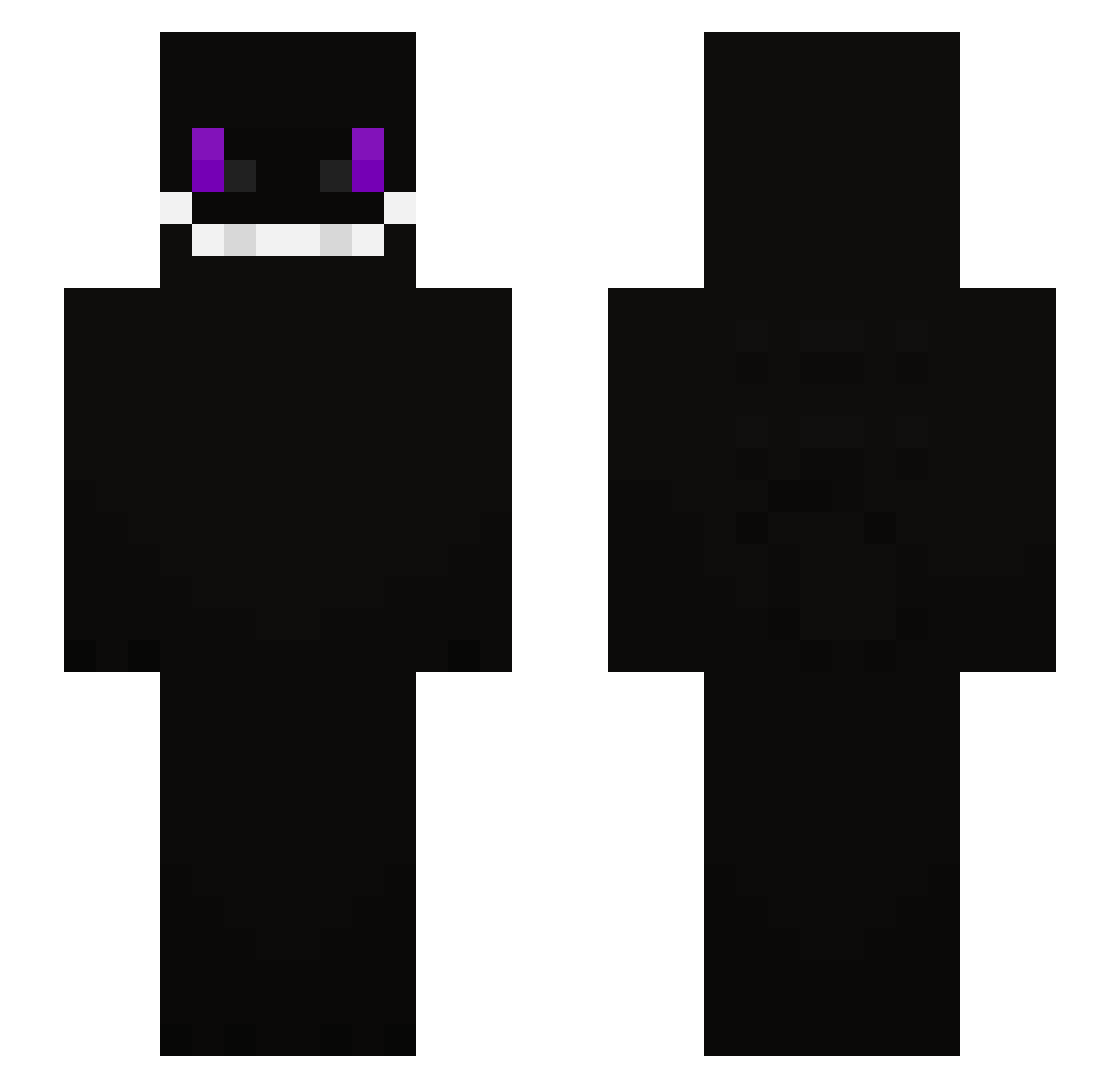 NodebuffPlayer Minecraft skin, front and back view