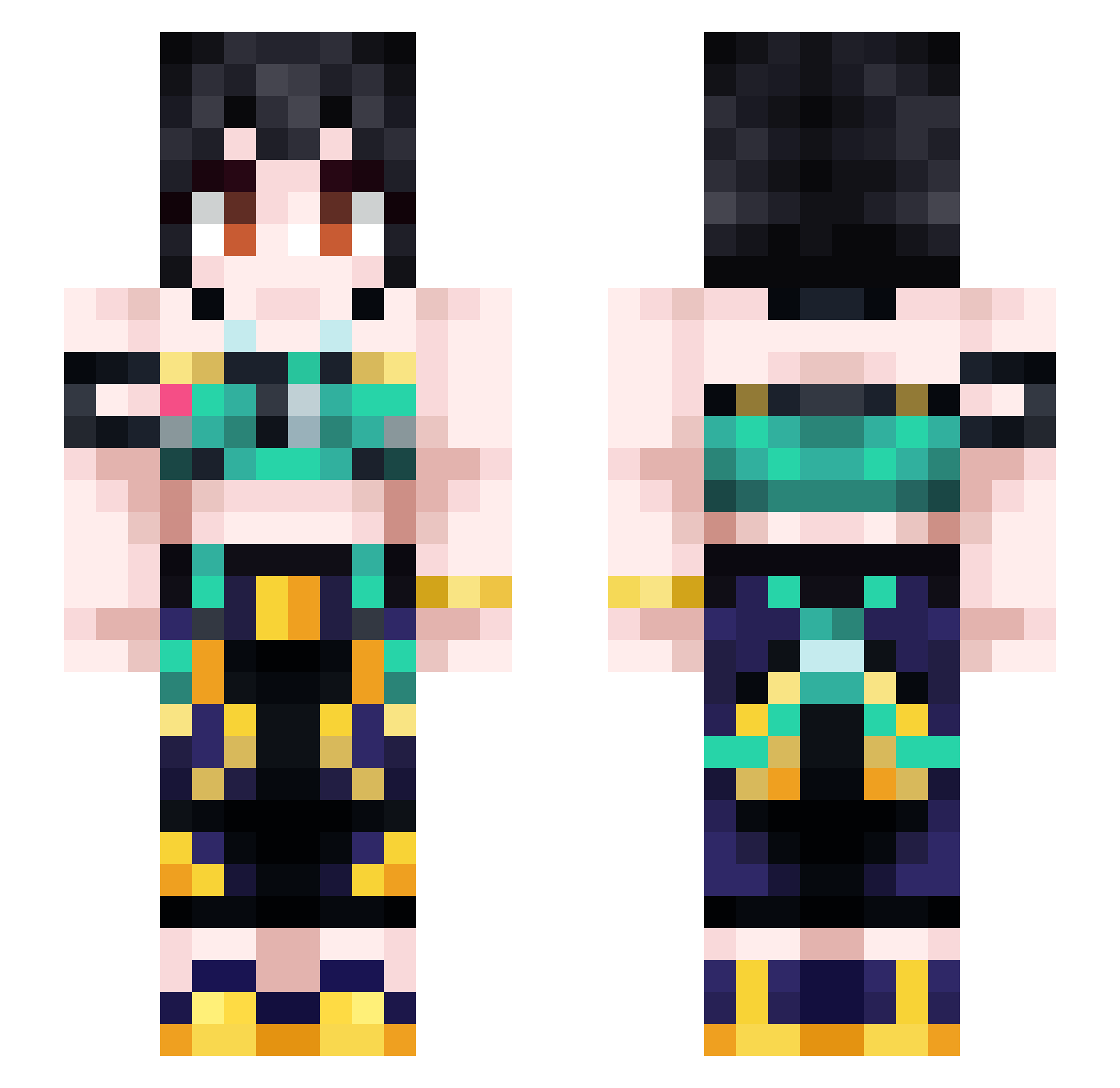 savar_ Minecraft skin, front and back view