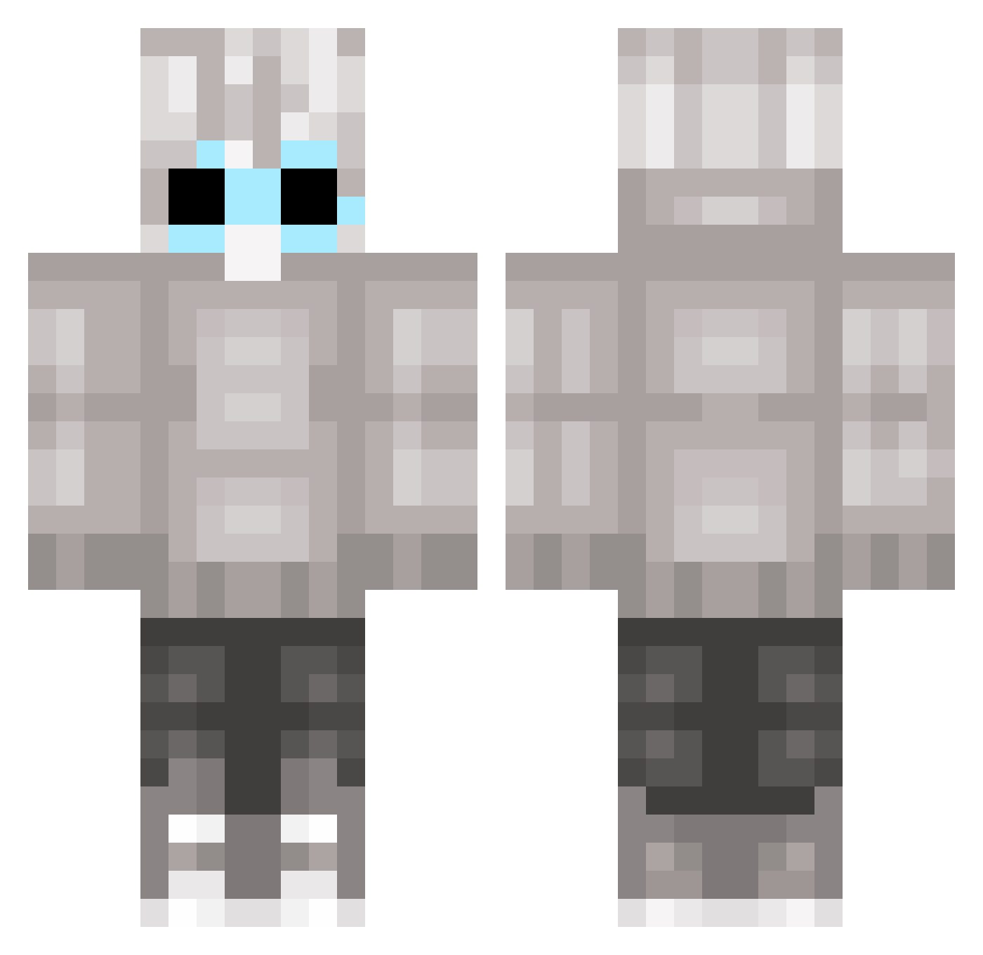 tappy_kw Minecraft skin, front and back view