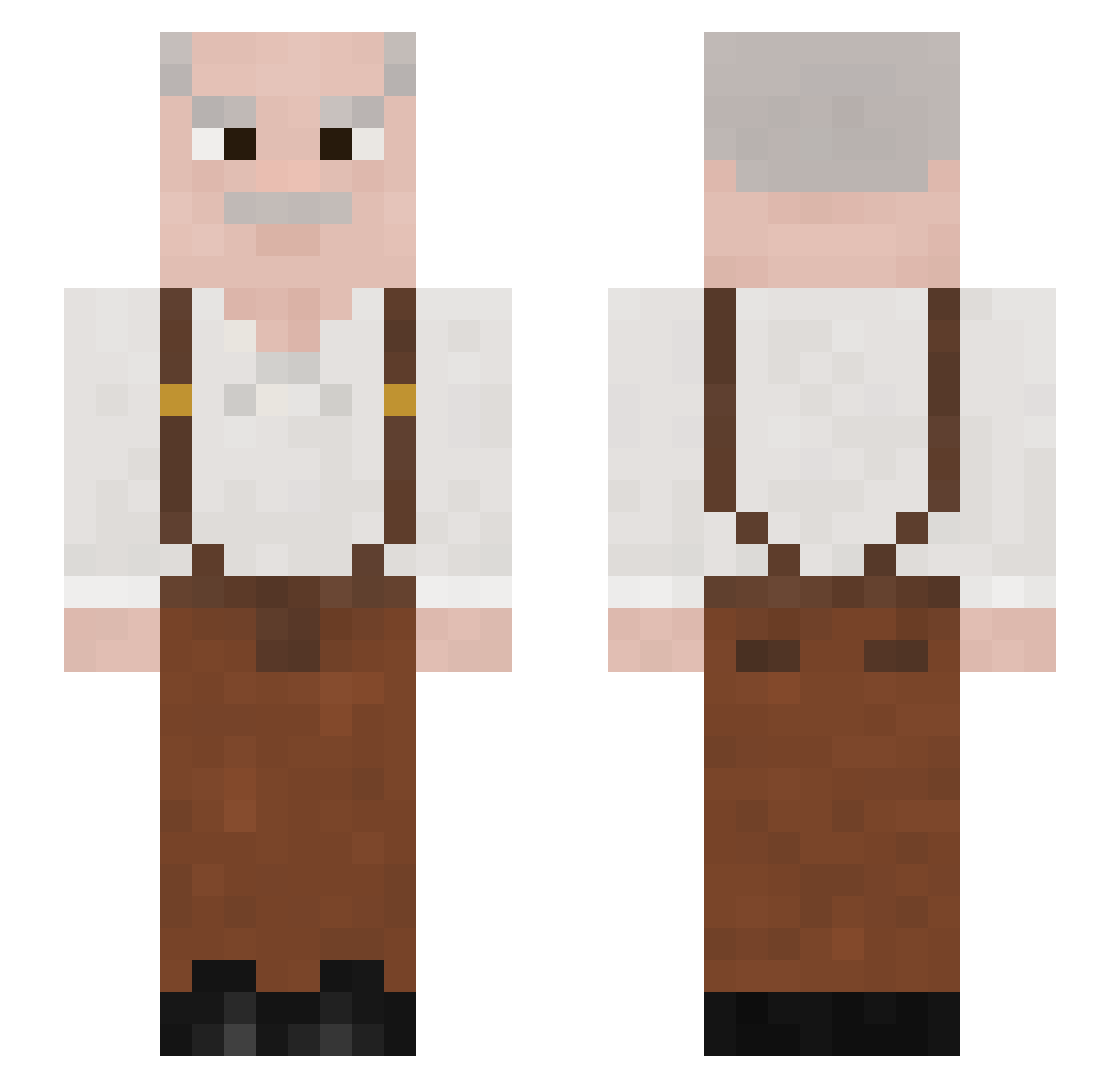 2fxme4you Minecraft skin, front and back view