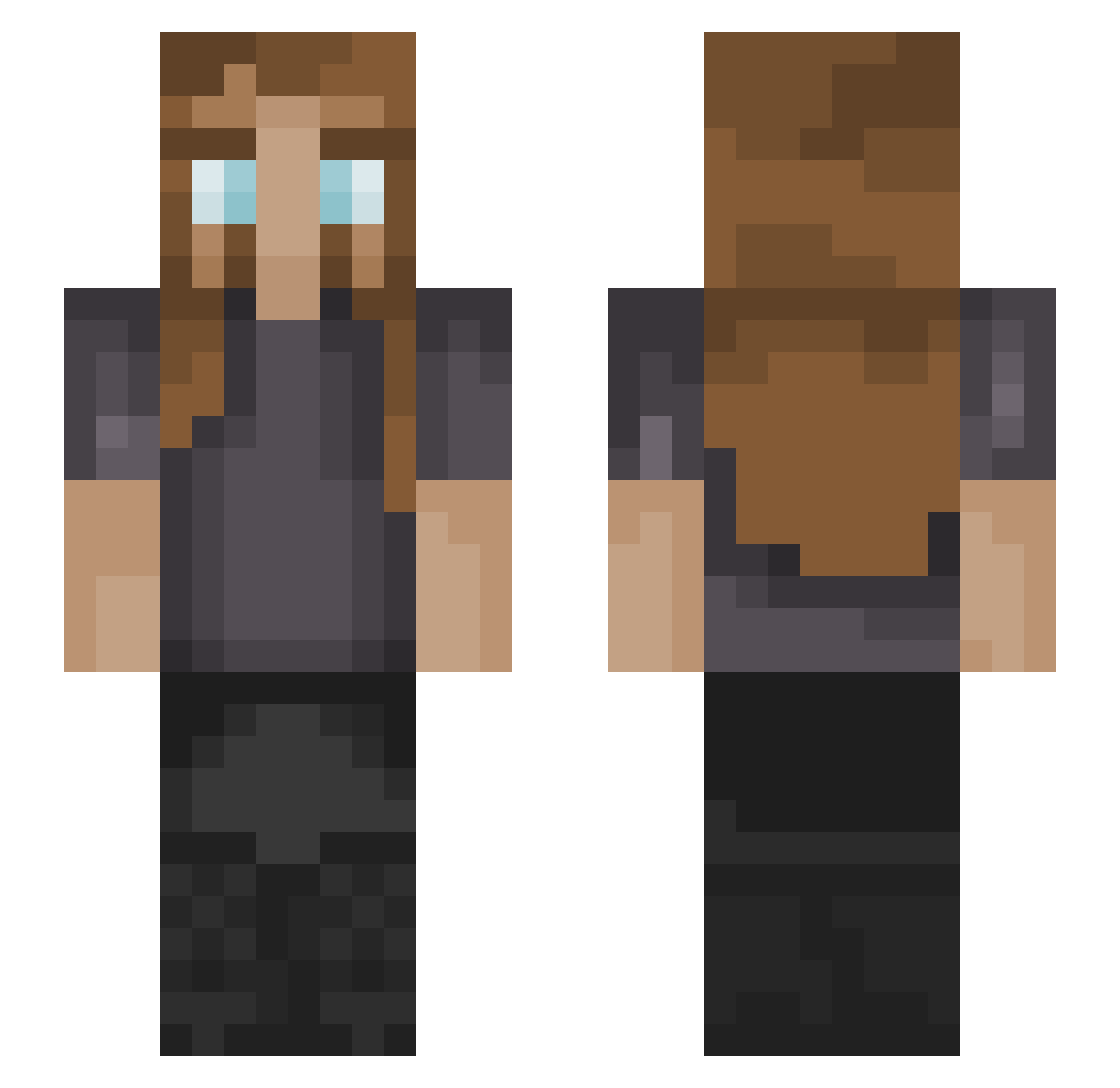 sargent_eyeball Minecraft skin, front and back view