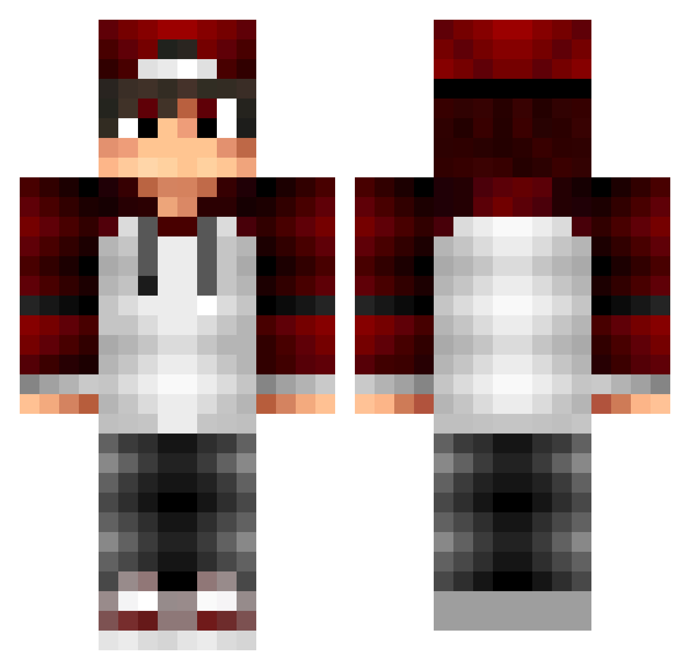 TheRealFishis_YT Minecraft skin, front and back view