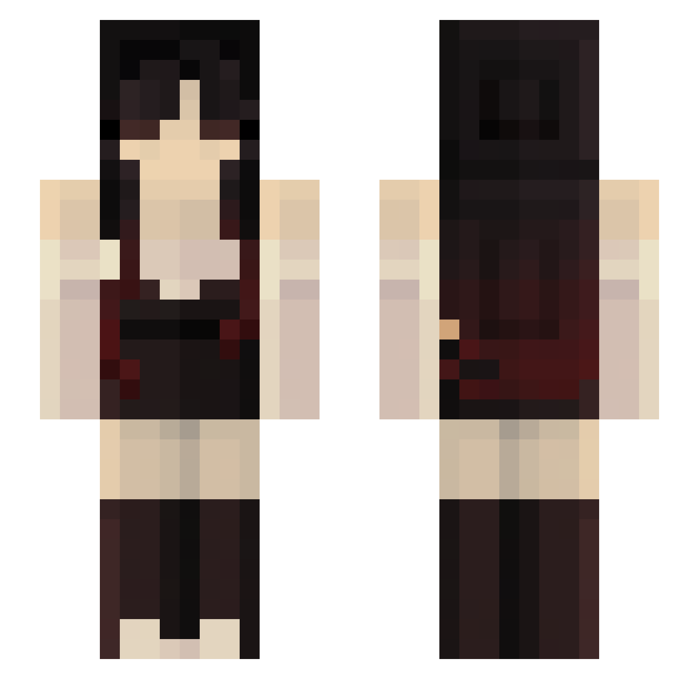 ASTRO15_ Minecraft skin, front and back view