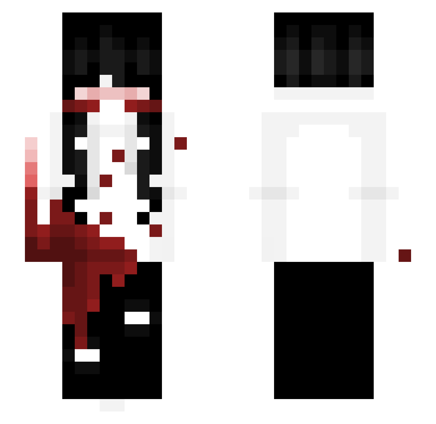 OMAGOD_Lotus Minecraft skin, front and back view