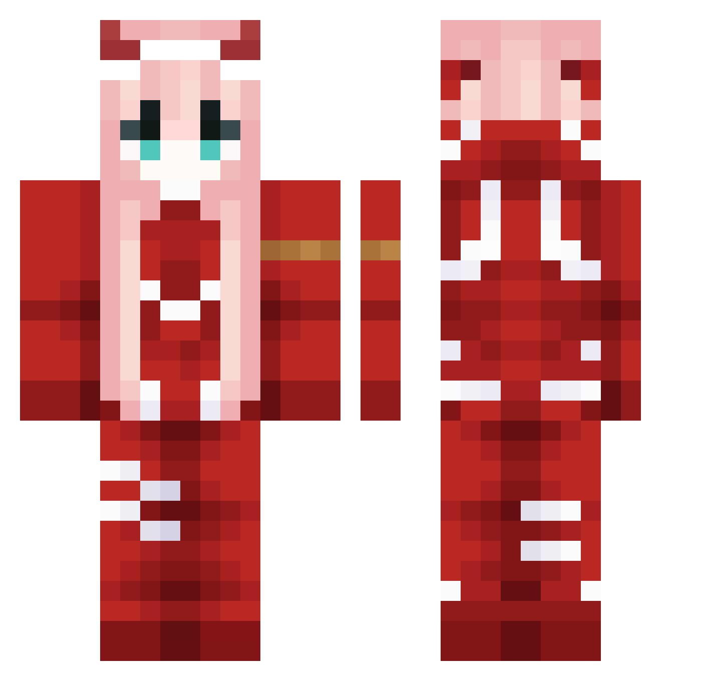 SlllyGaming Minecraft skin, front and back view