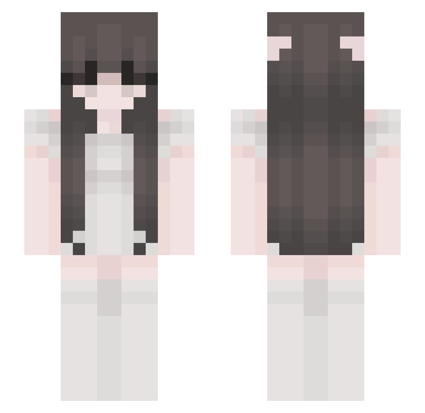Xavvierz Minecraft skin, front and back view