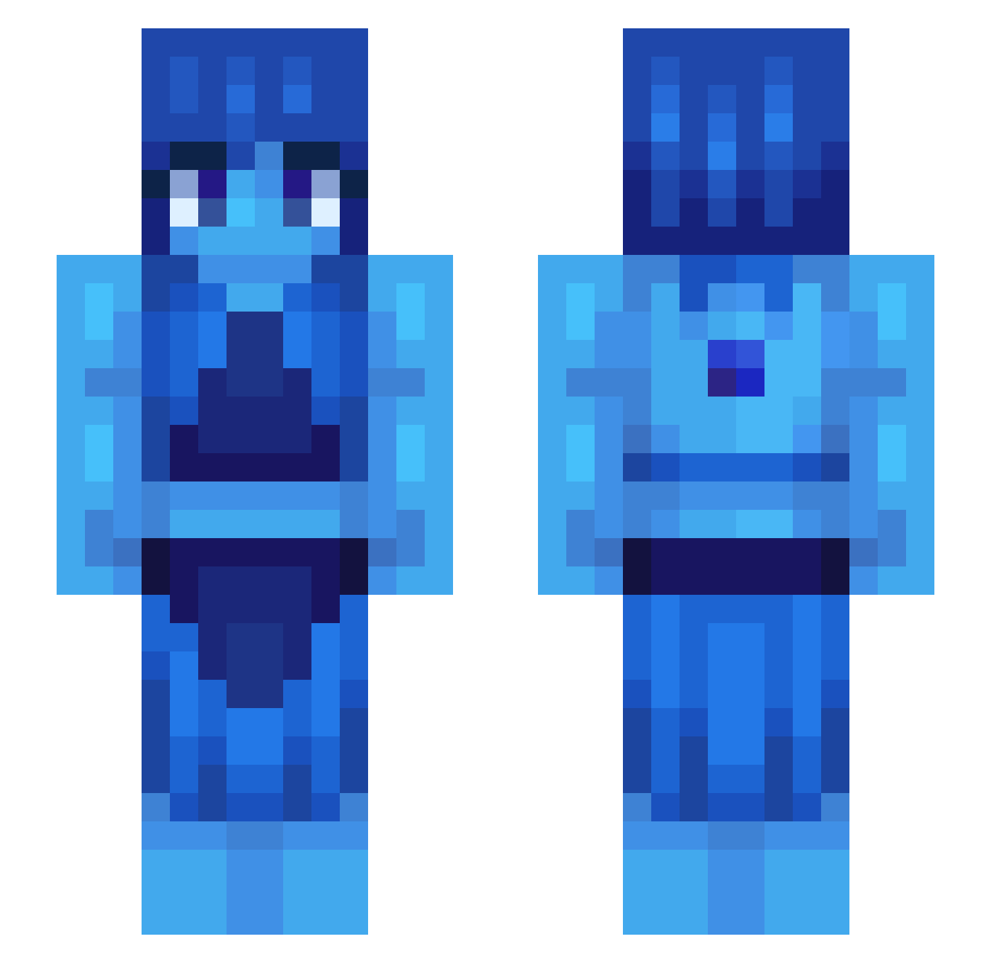 Crab_Pasta Minecraft skin, front and back view