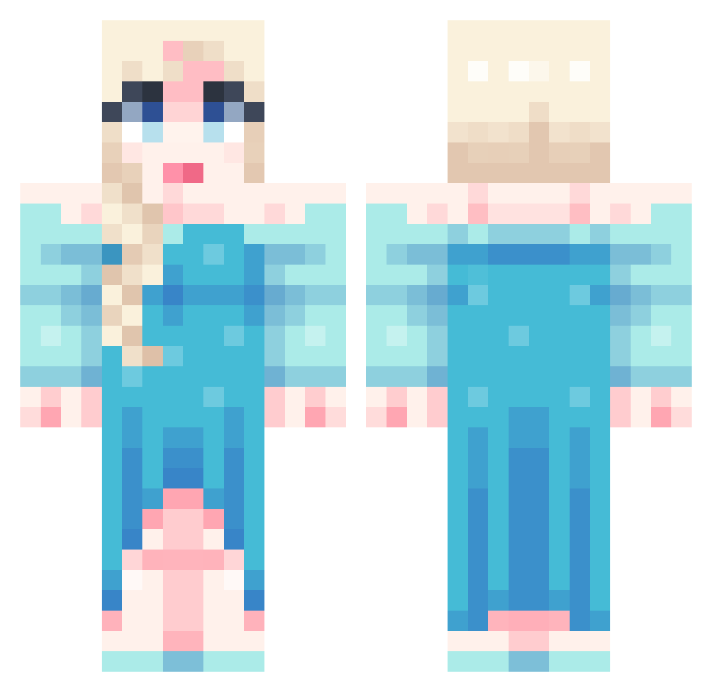 JAMONG___ Minecraft skin, front and back view