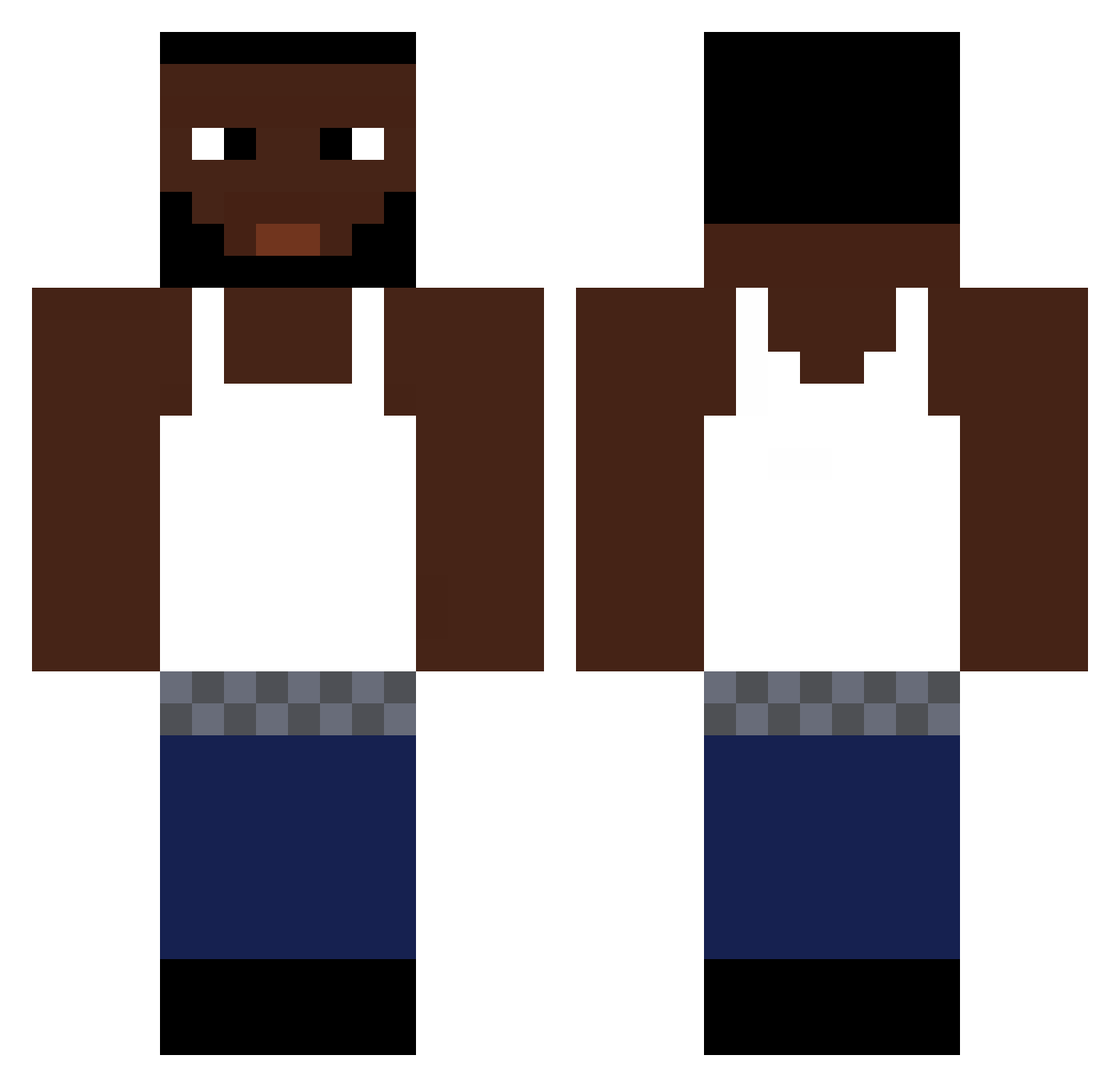 xReqen Minecraft skin, front and back view