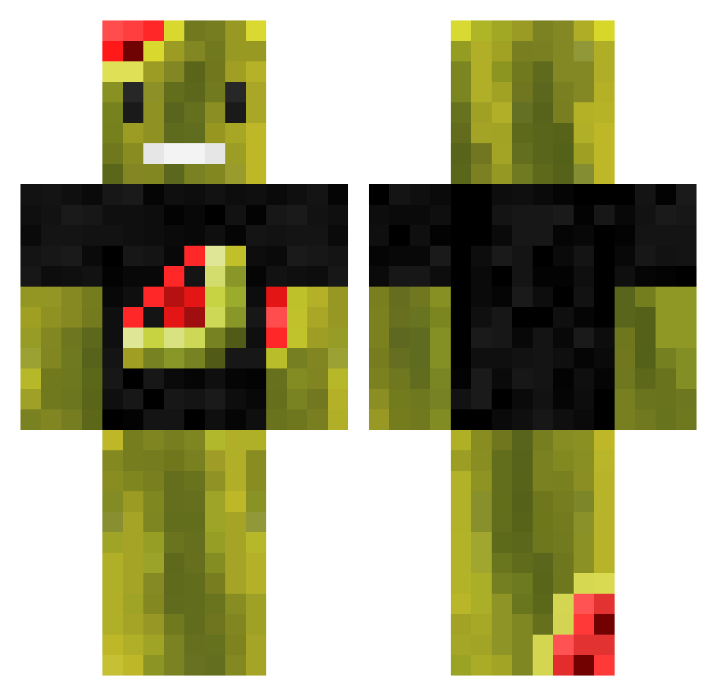 XiGua_TvT Minecraft skin, front and back view