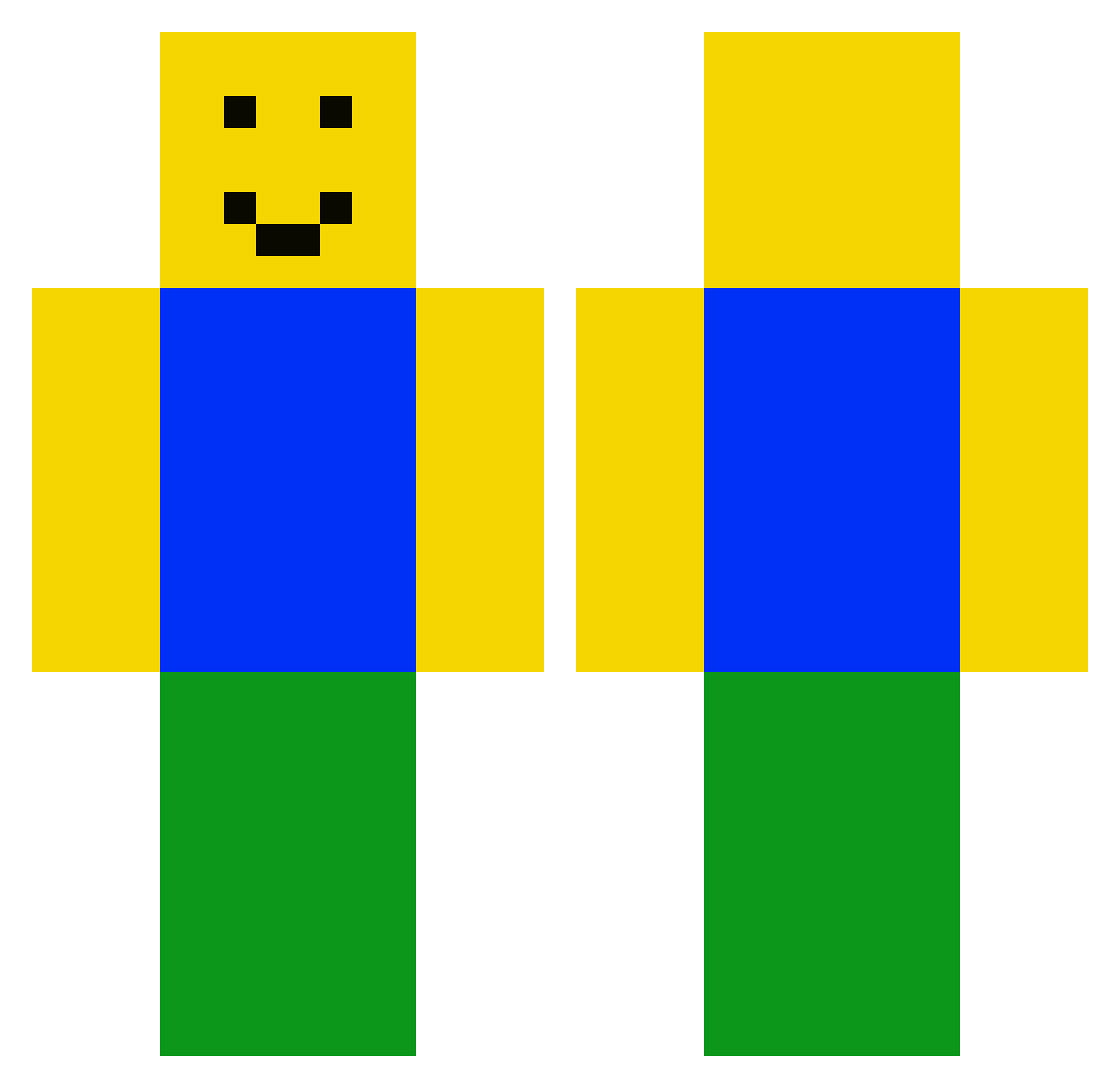 jesuispd Minecraft skin, front and back view