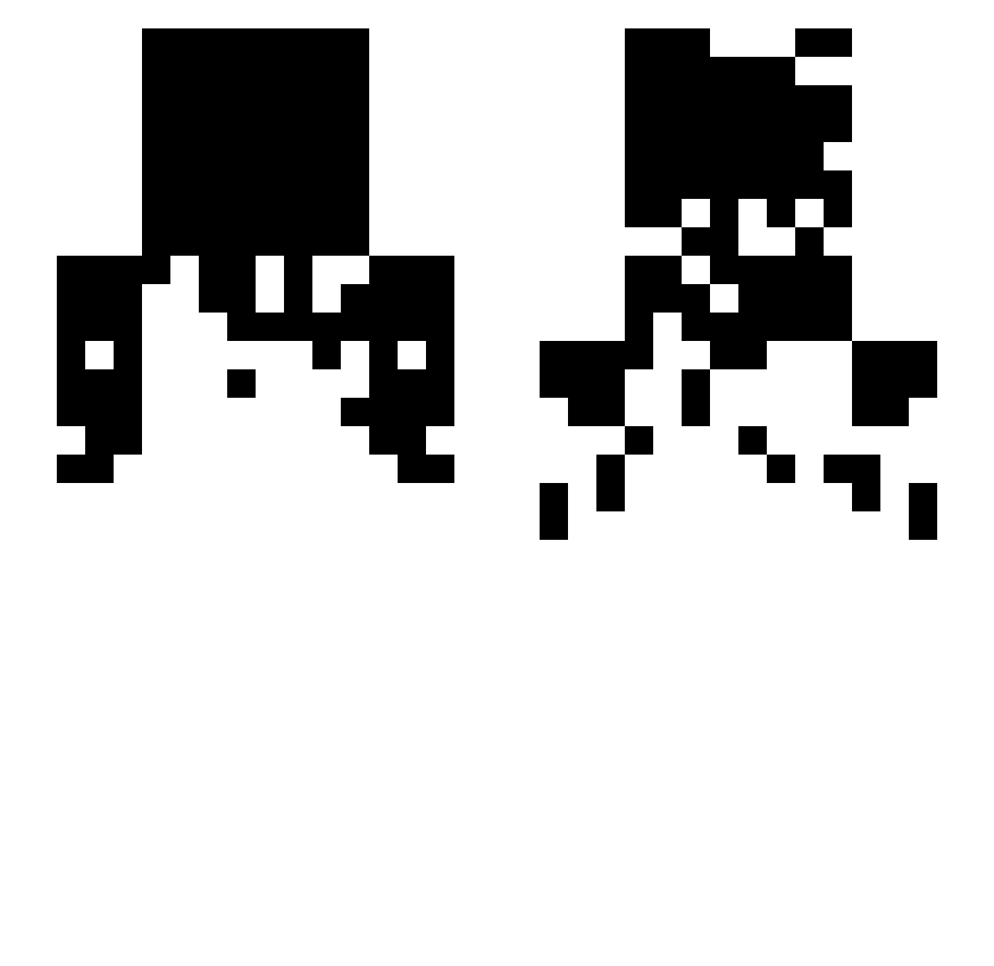 XnoFall1 Minecraft skin, front and back view