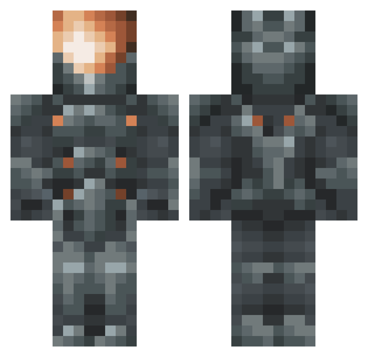 Fhor_0627 Minecraft skin, front and back view