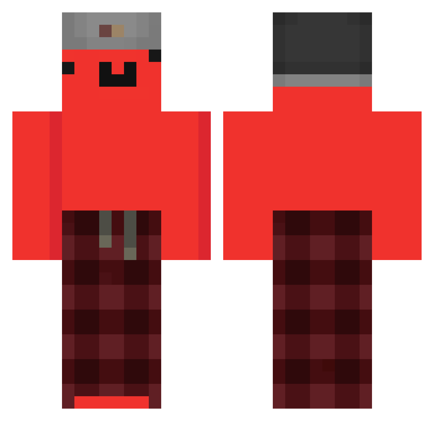 Gmanmoney1221 Minecraft skin, front and back view