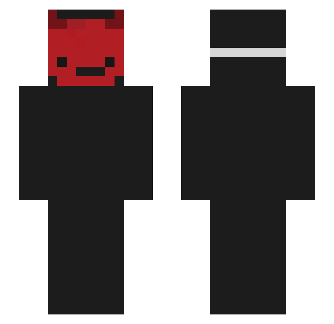barboysaLEGIT Minecraft skin, front and back view