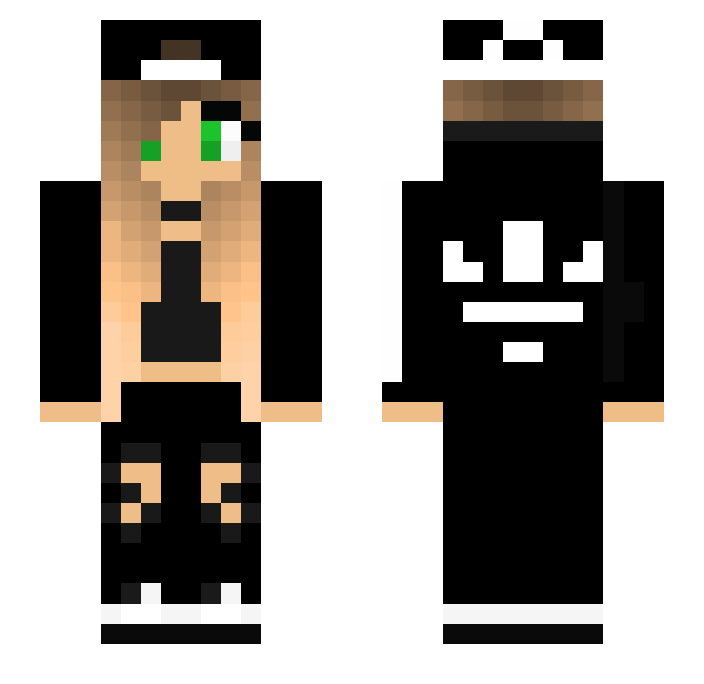 vaitiareee_ Minecraft skin, front and back view