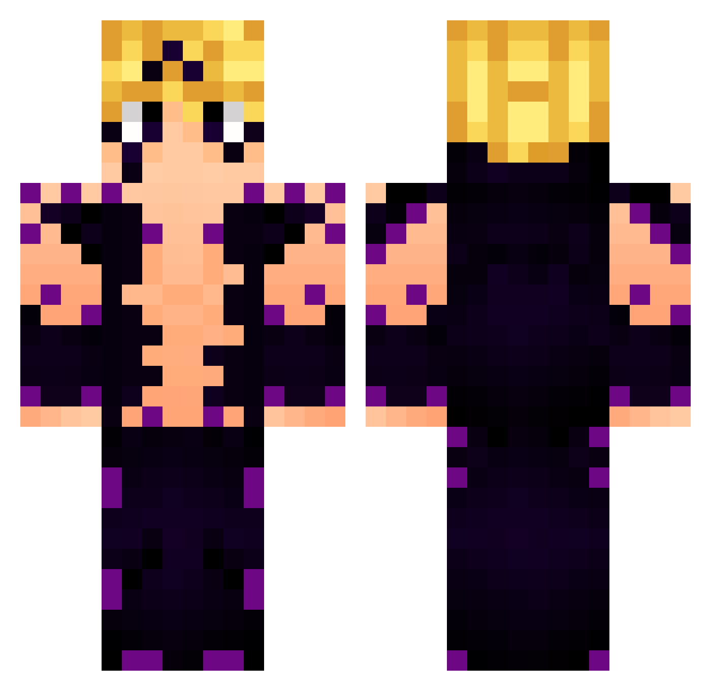 irxo9 Minecraft skin, front and back view