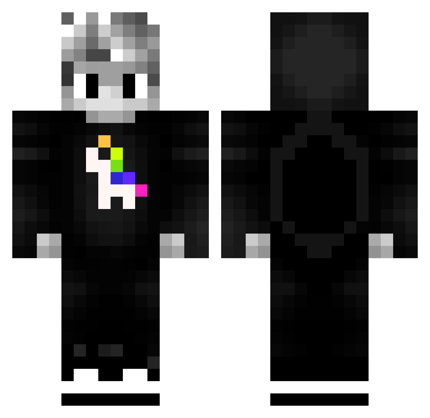 RealKappa_ Minecraft skin, front and back view