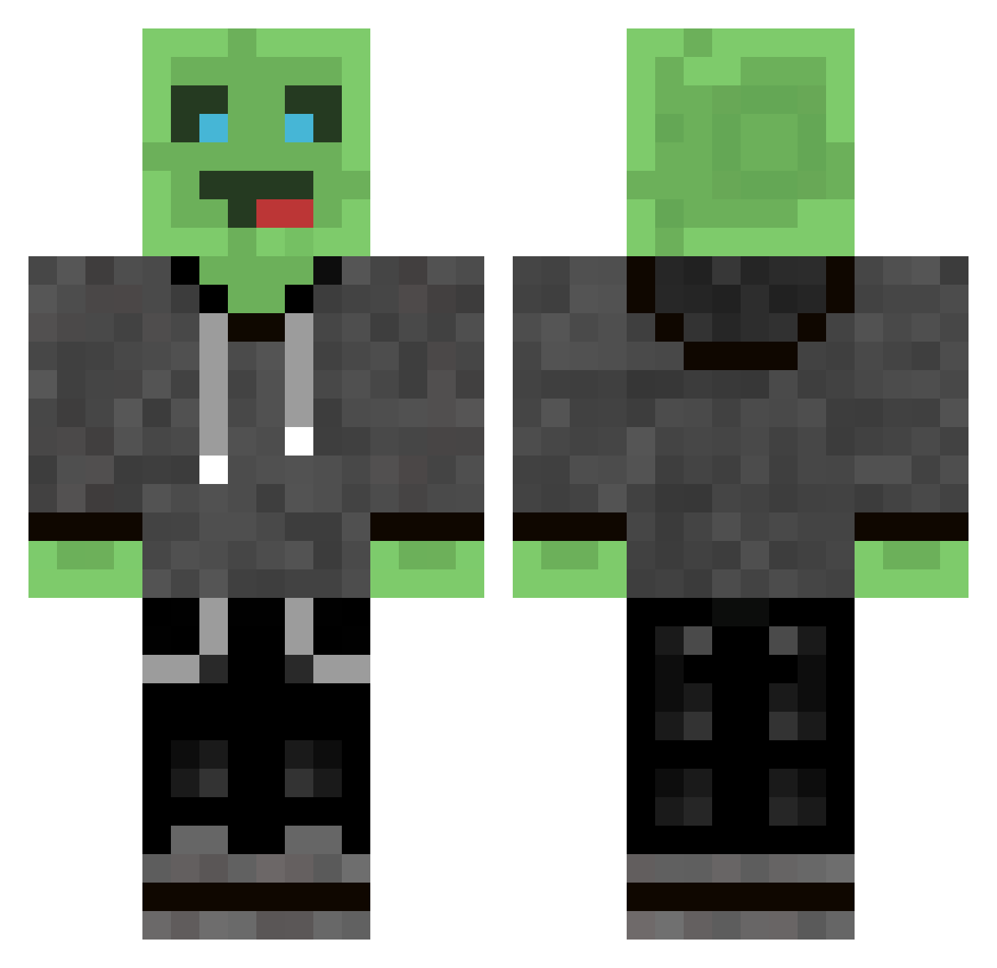 scratchedtim Minecraft skin, front and back view