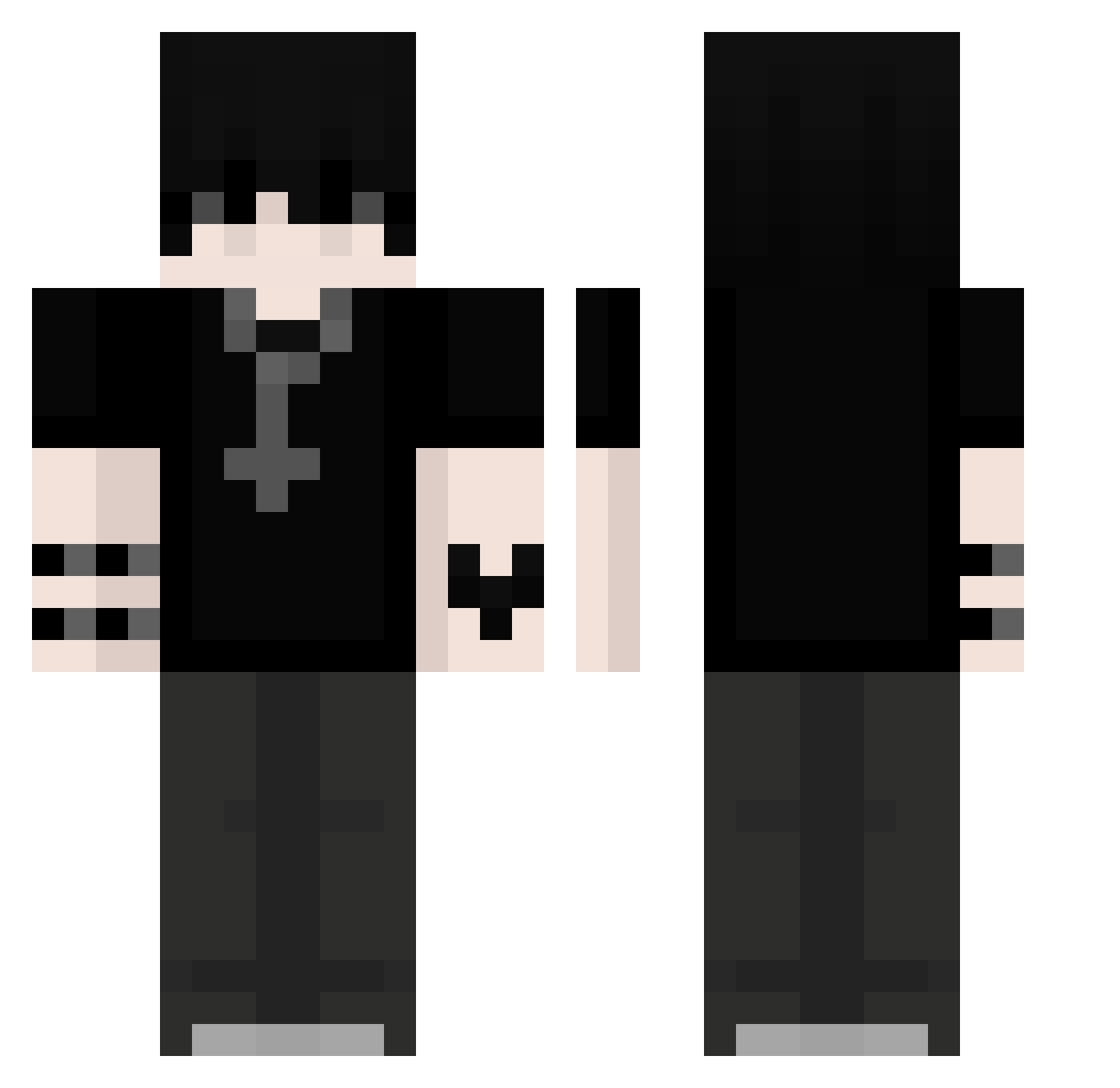 JUN_0118 Minecraft skin, front and back view