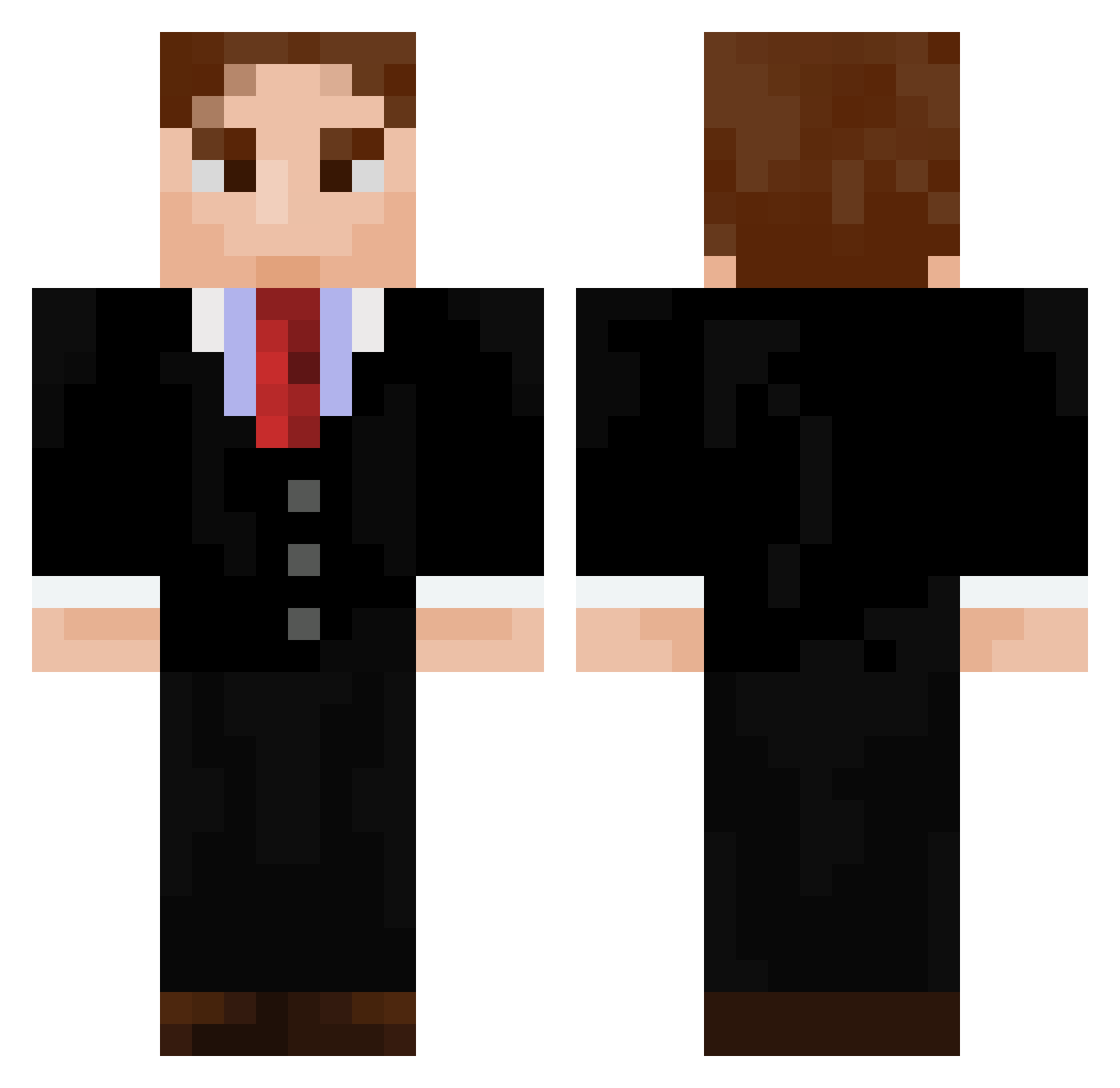 sigmarizzler Minecraft skin, front and back view