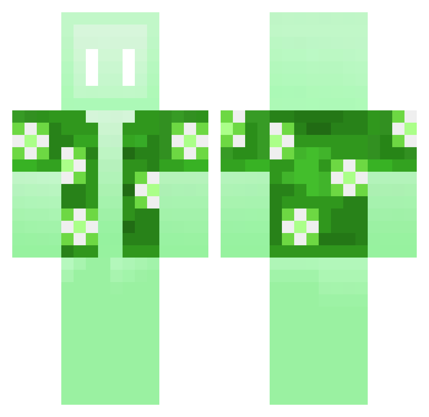 SockyWocky7 Minecraft skin, front and back view