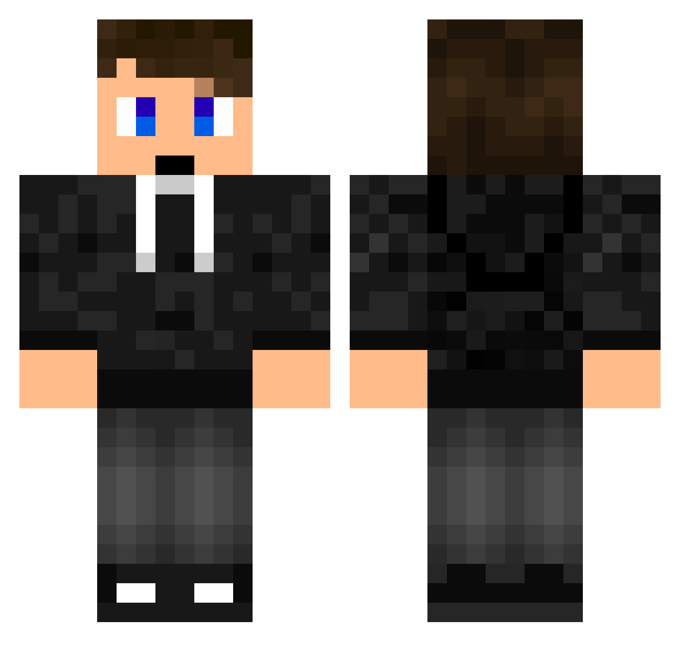 samdh6789 Minecraft skin, front and back view