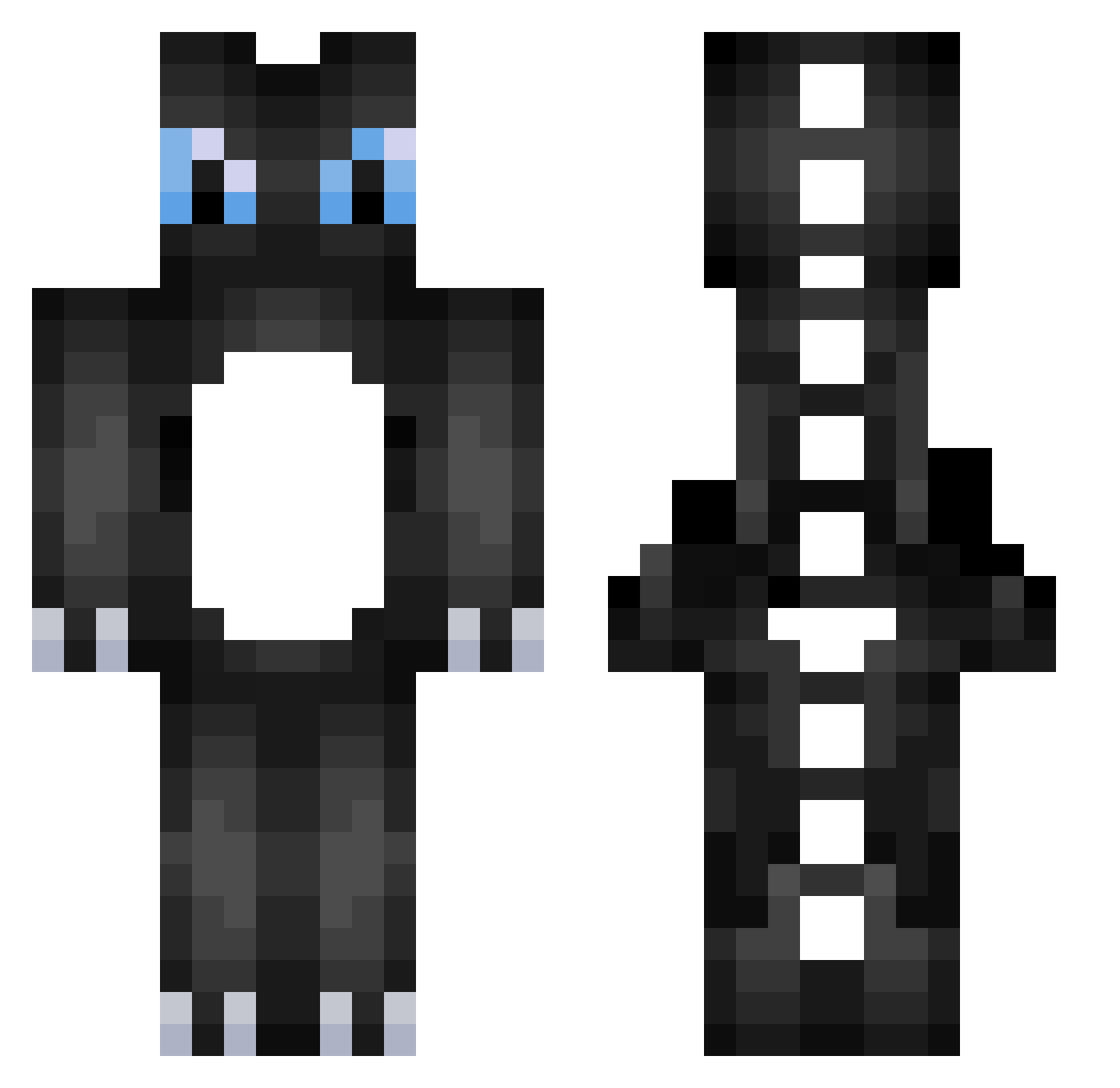 The_Mr_ReFlex Minecraft skin, front and back view