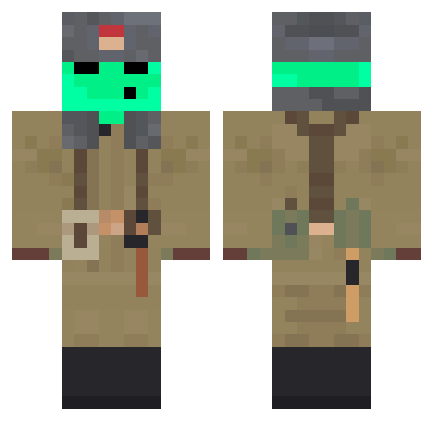 cbenedikt Minecraft skin, front and back view