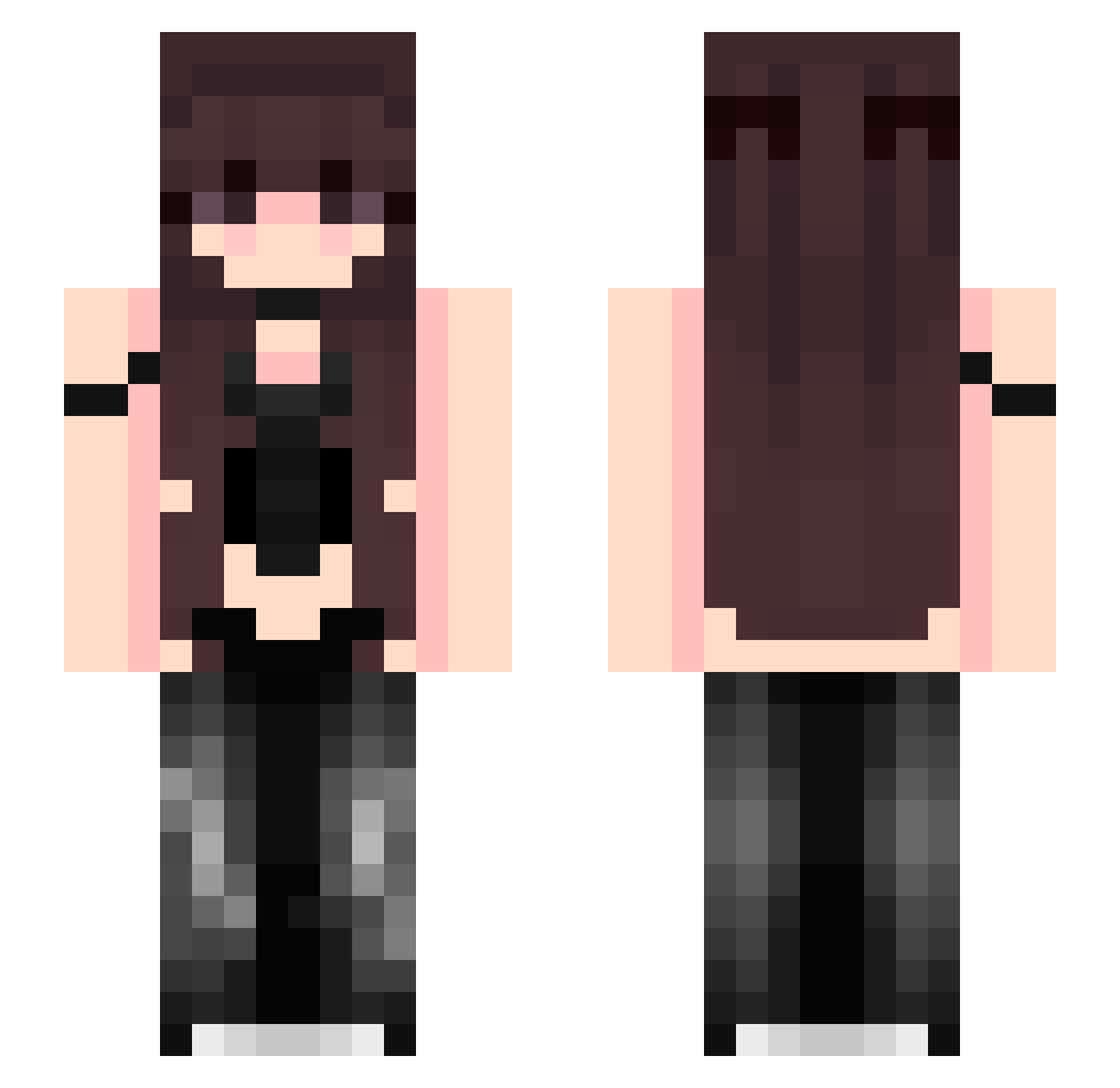 karay24 Minecraft skin, front and back view