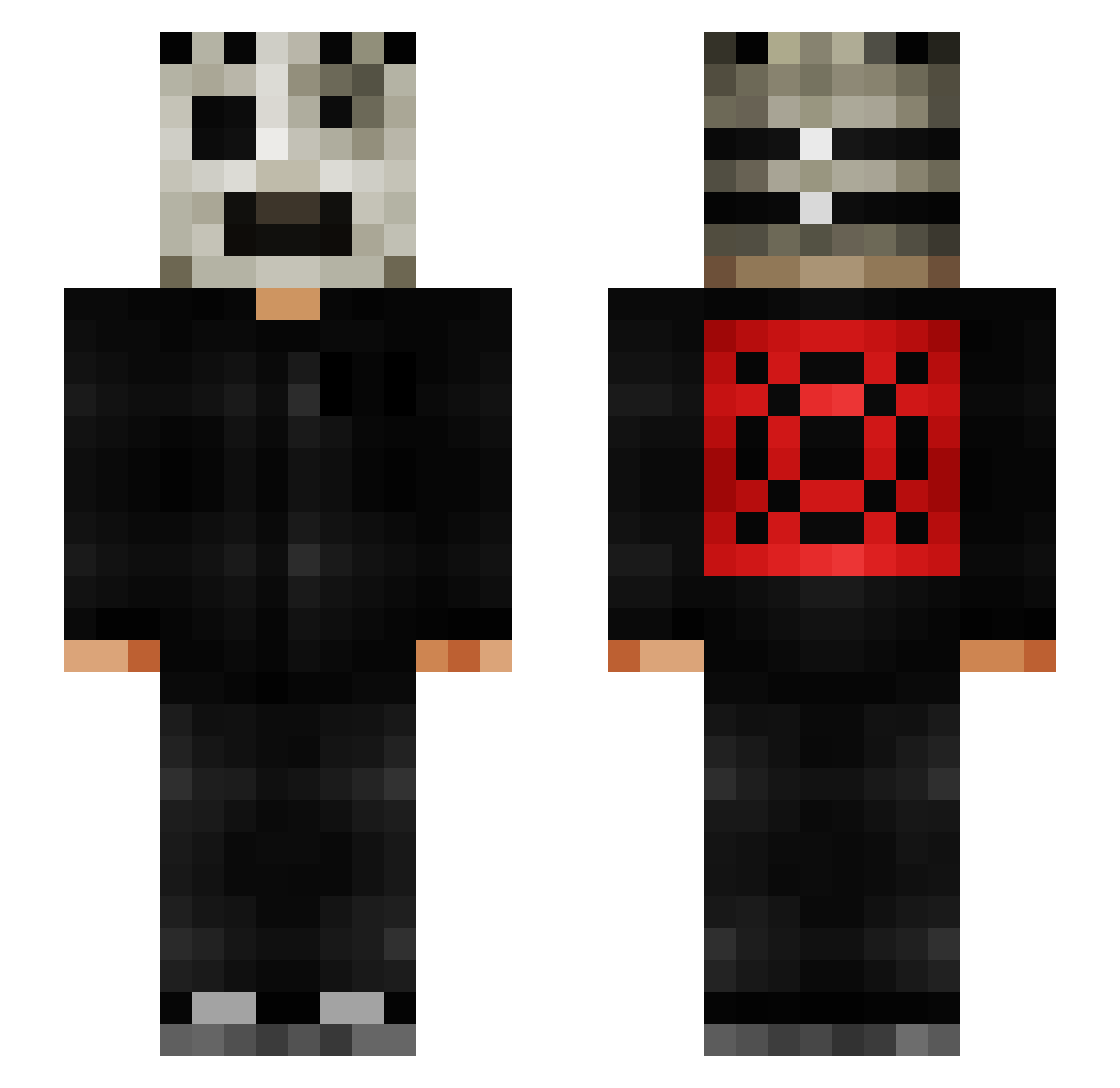 Bubba_gump19 Minecraft skin, front and back view