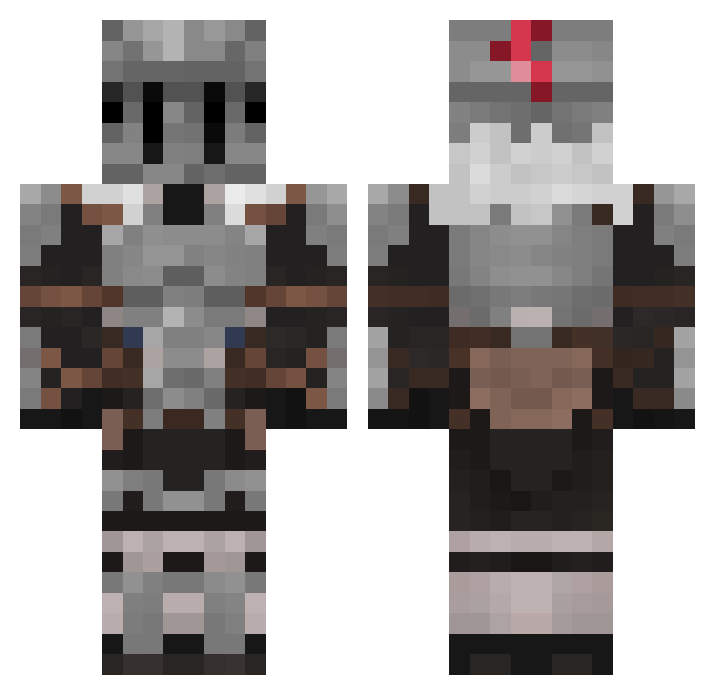 ShasLa_ Minecraft skin, front and back view