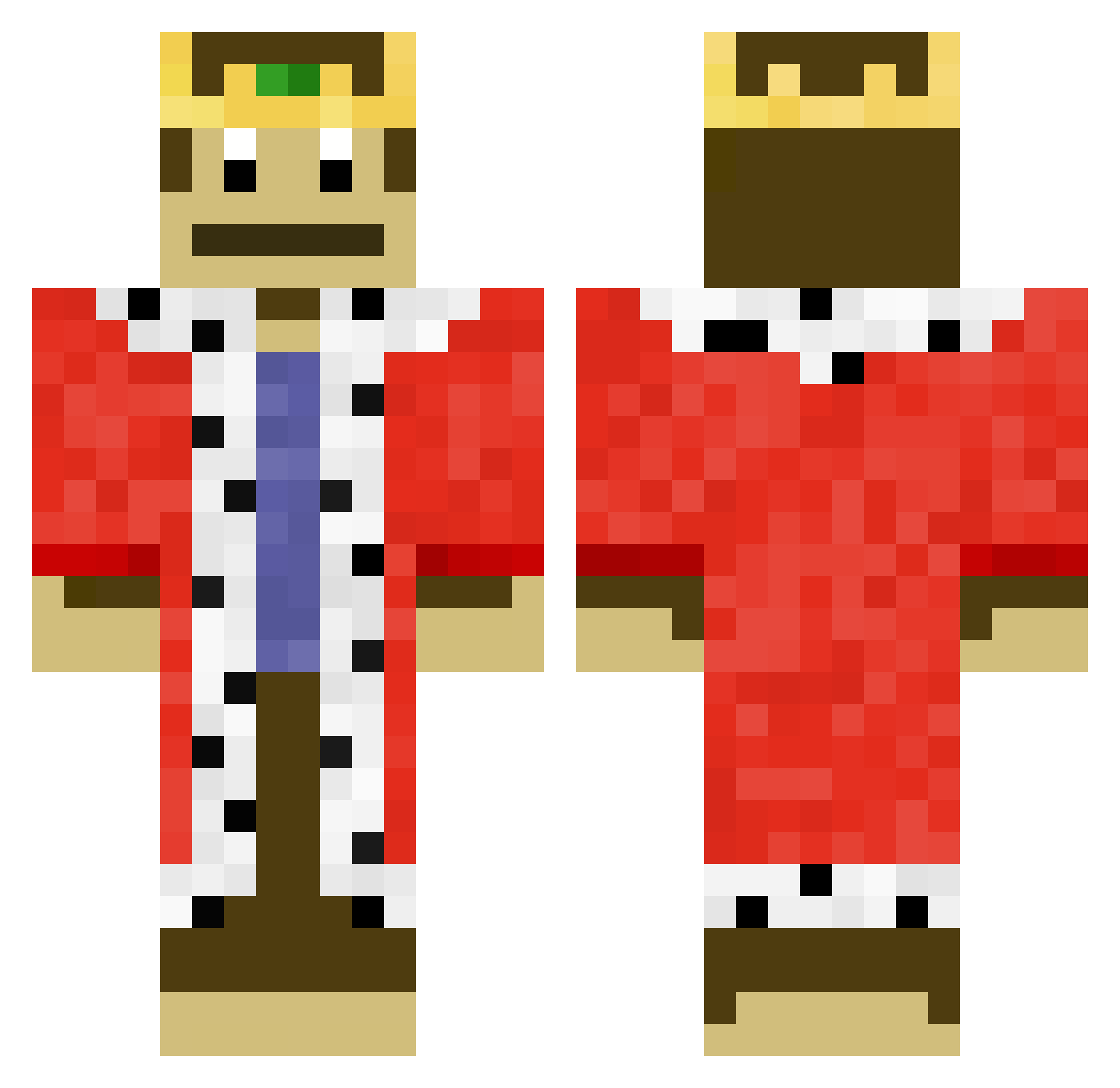 Super4488 Minecraft skin, front and back view