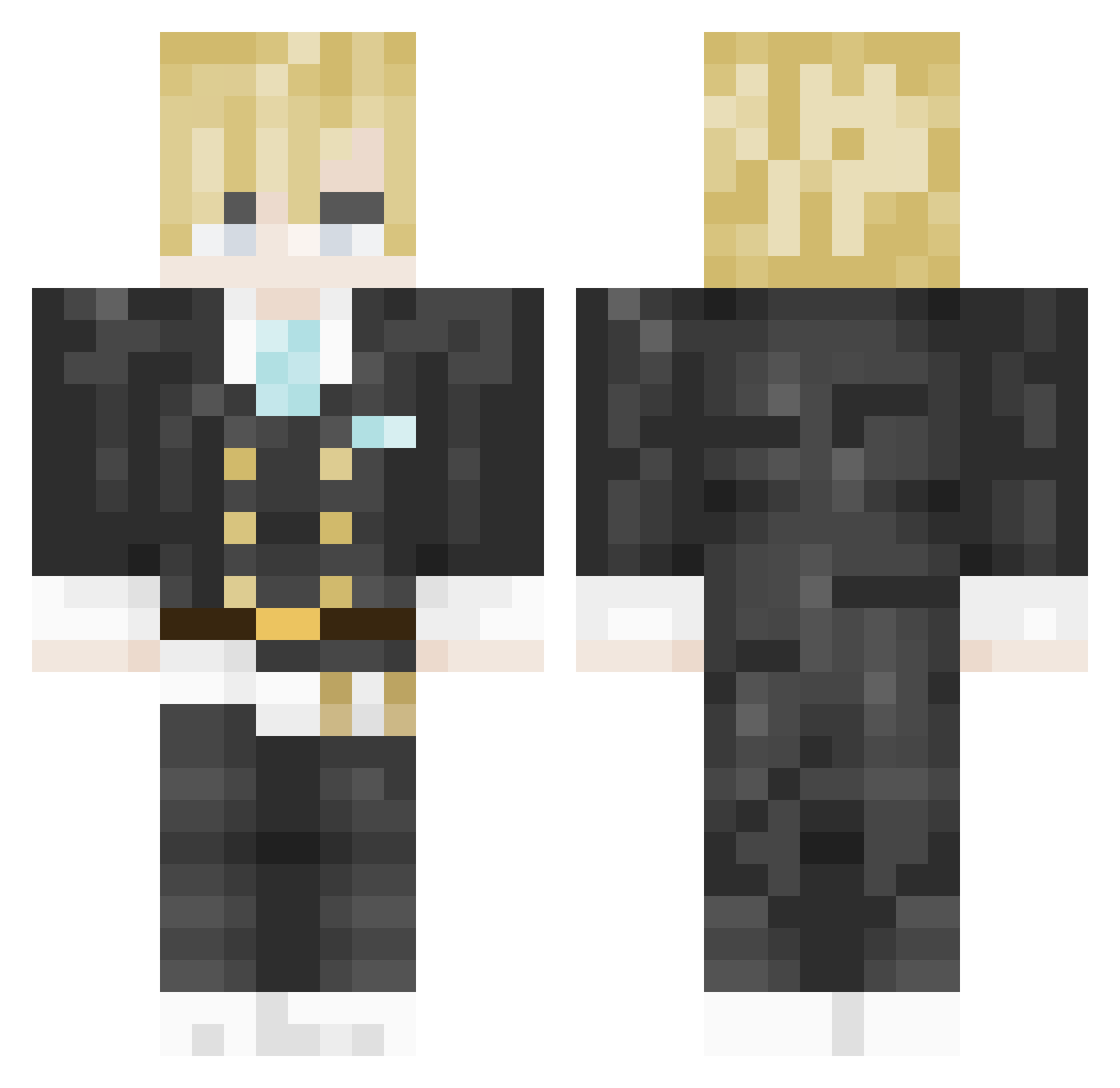 ShokoVO Minecraft skin, front and back view