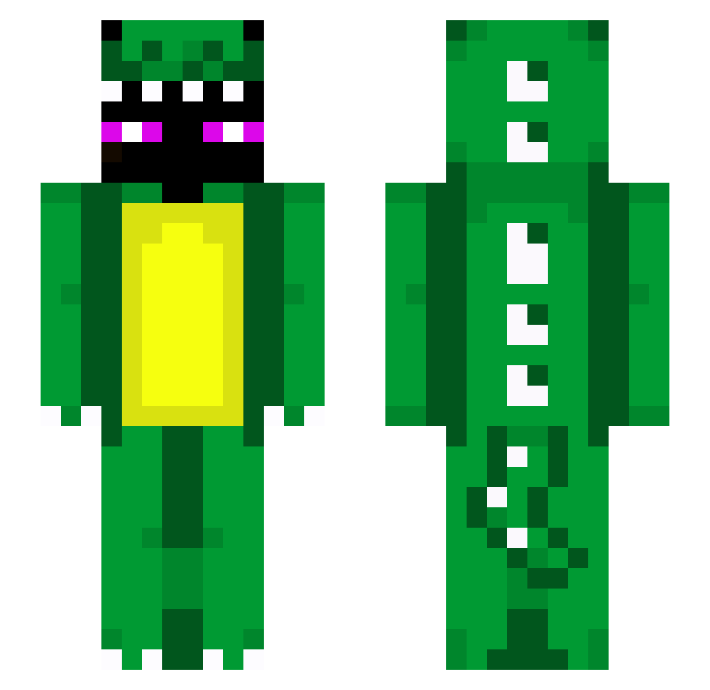 vanessa01_ Minecraft skin, front and back view