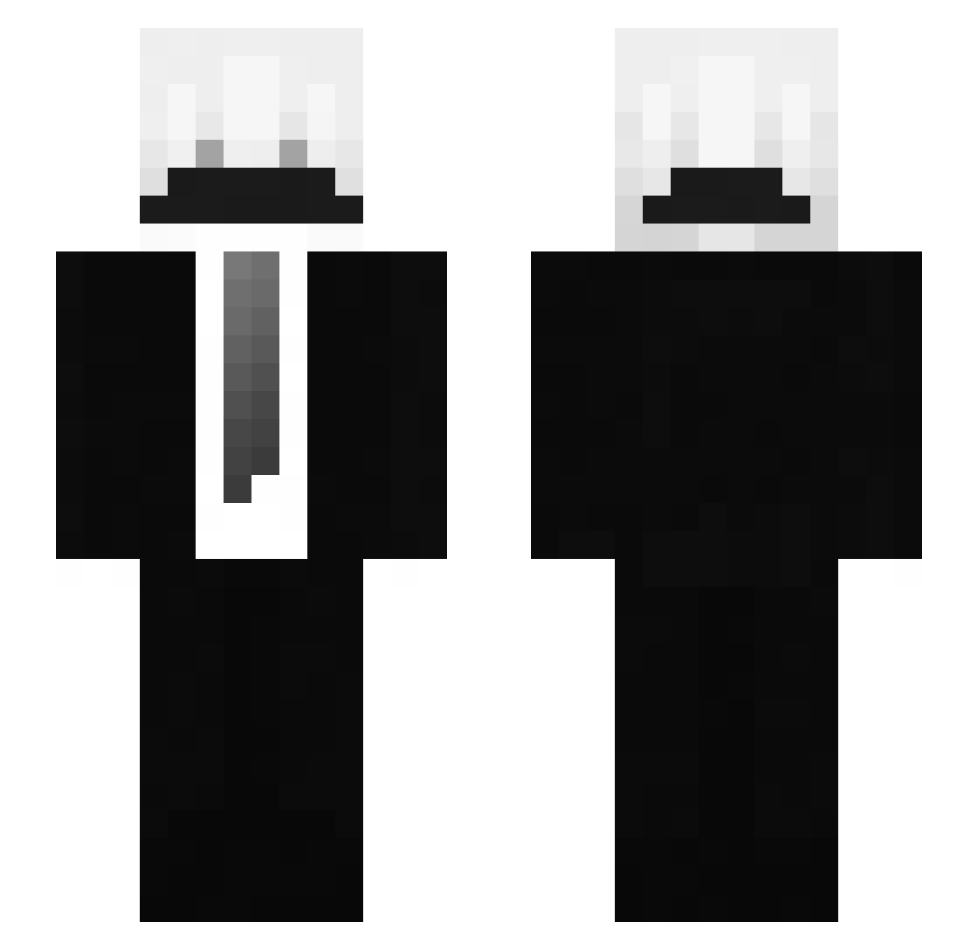 wibu1777 Minecraft skin, front and back view