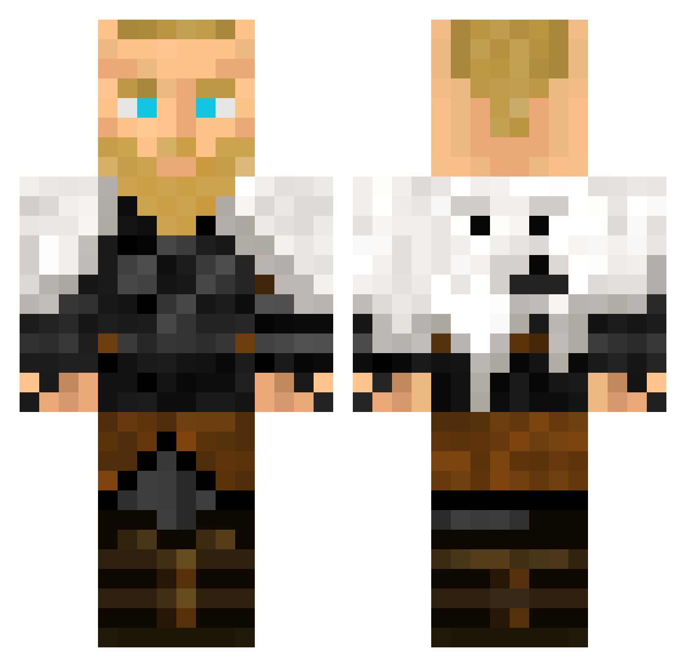 SEPAHBOD Minecraft skin, front and back view