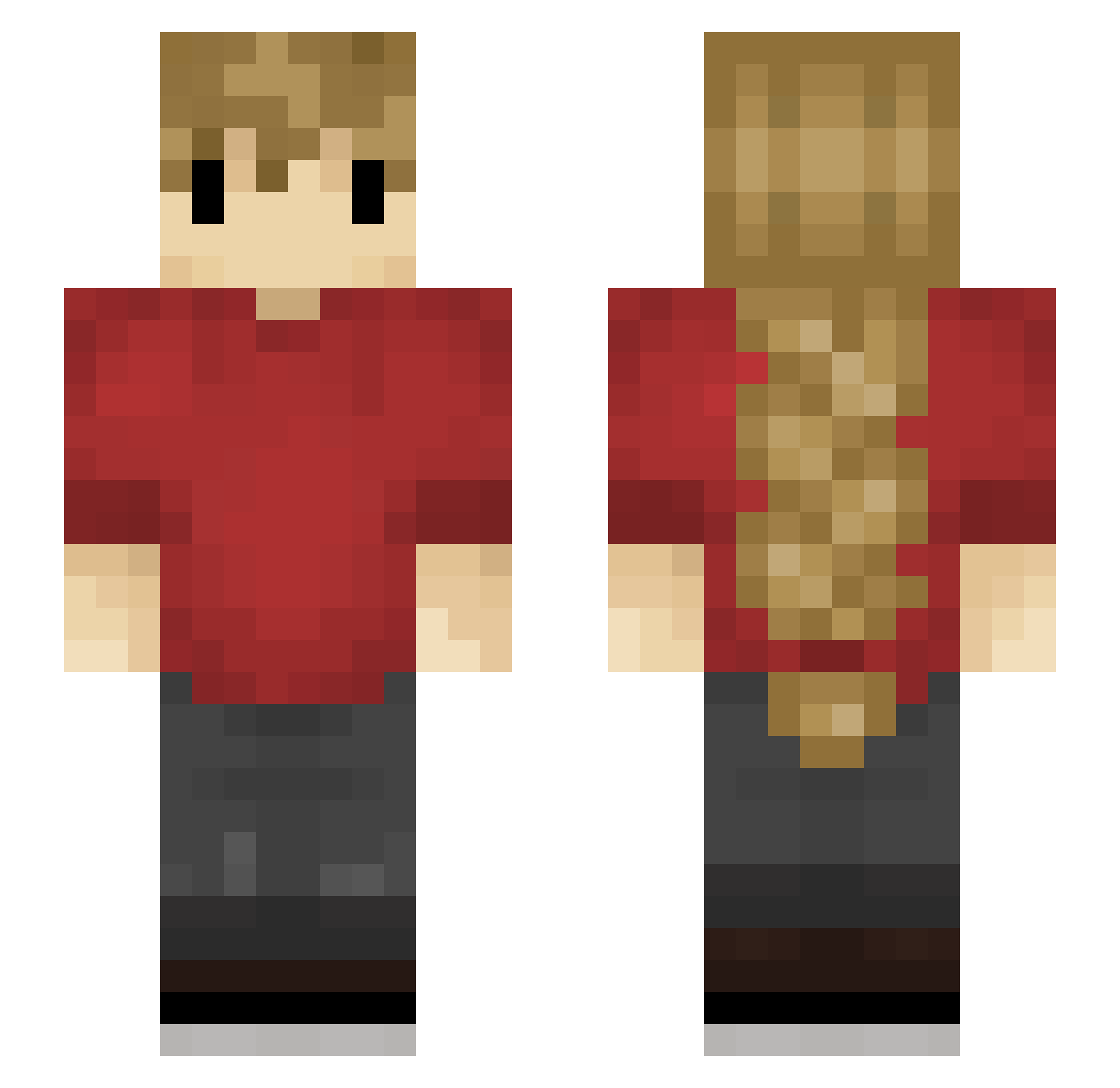 TimTaap2013 Minecraft skin, front and back view