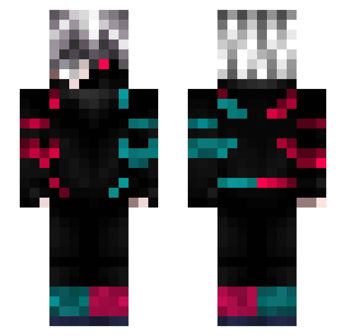 Stwilso Minecraft skin, front and back view
