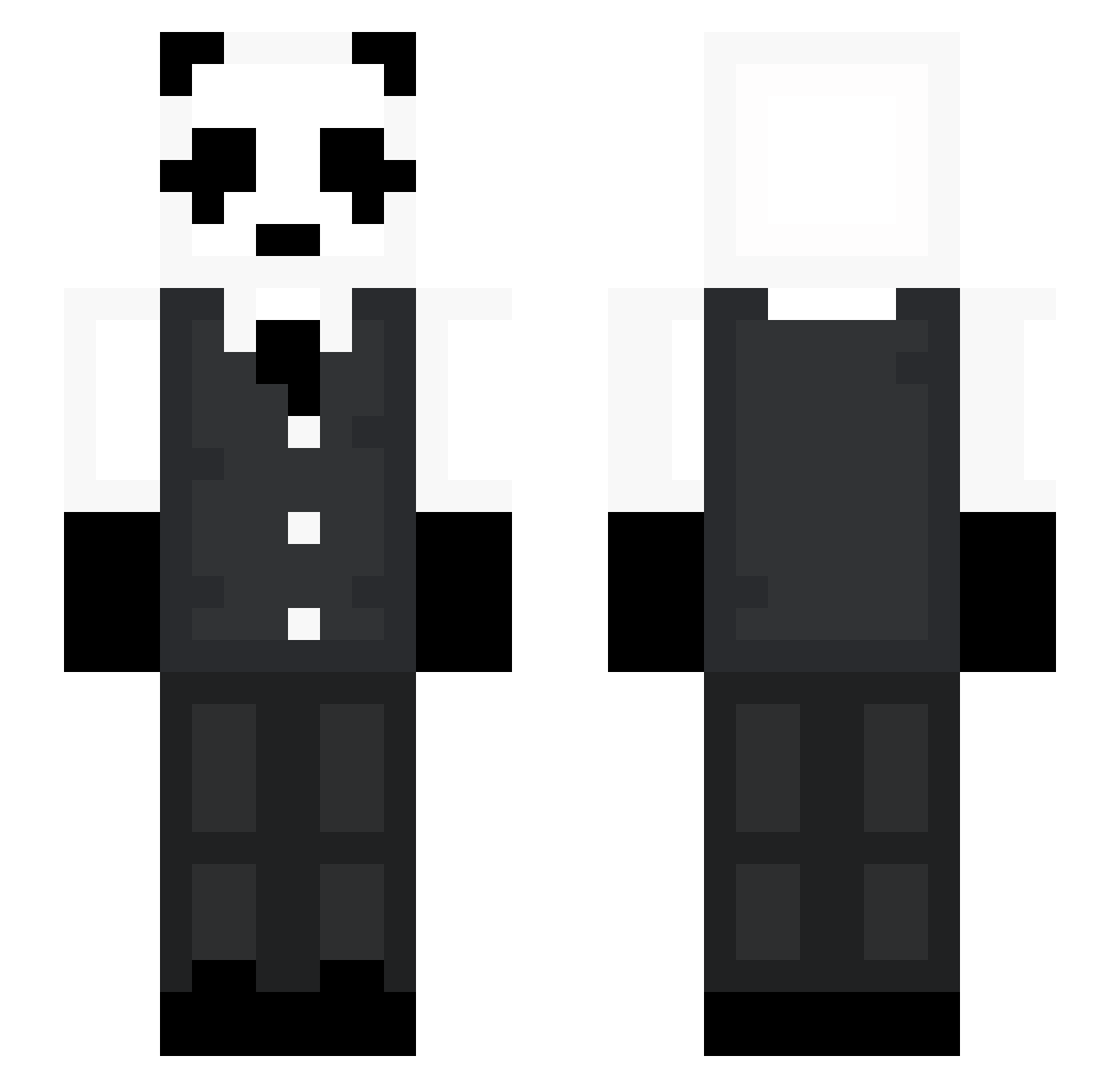wwe22k Minecraft skin, front and back view