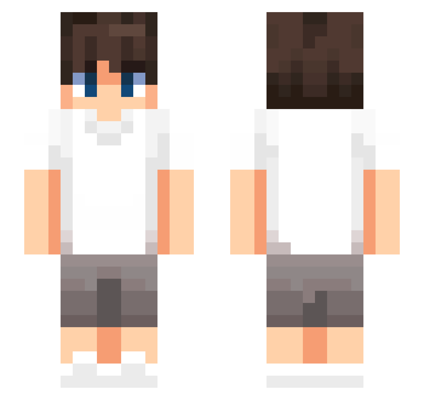 vaz_h Minecraft skin, front and back view